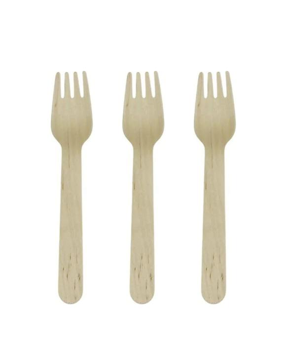 Durmaz Eco Wooden Forks Pack of 50