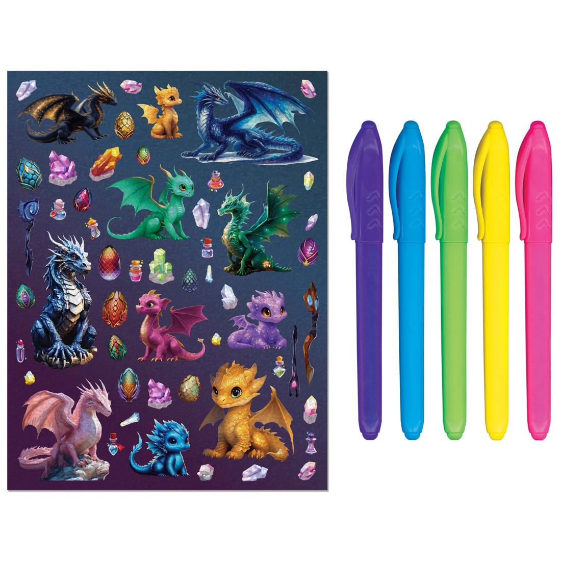 3 Kaleidoscope Colouring Kit: Dragon Dreams - Book, 3 of 5