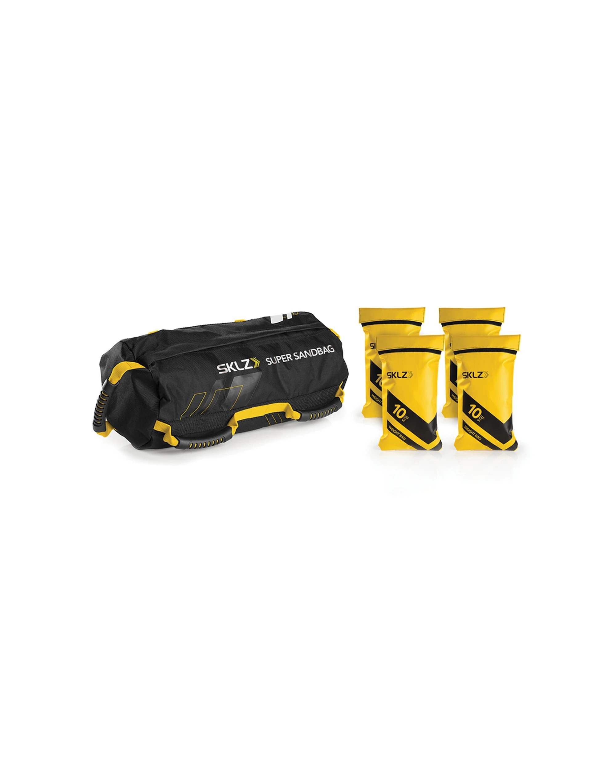 1 SKLZ Super Sand Bag Strength Training Adjustable Up To 40 Lbs 4 Weight Bags - Black, 1 of 7