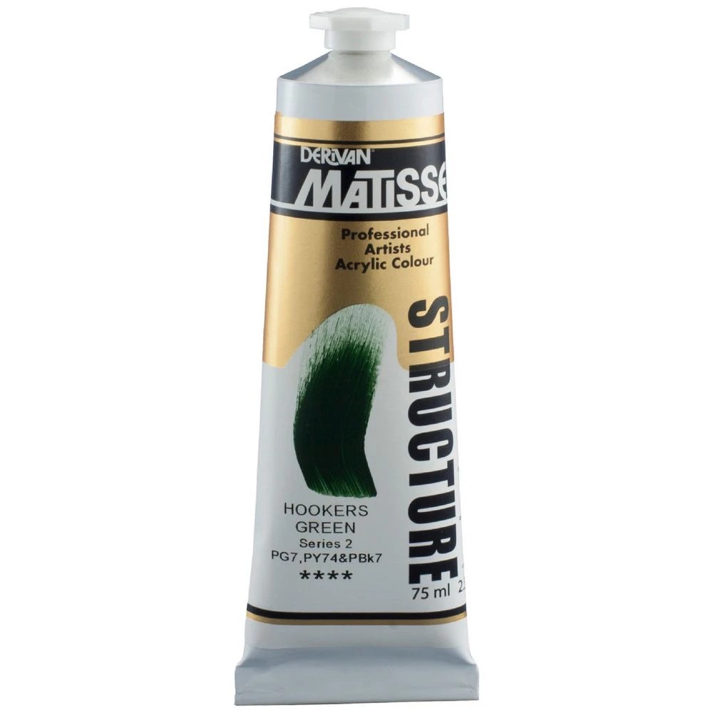 1 Derivan Matisse Structure Paint 75mL Hookers Green S2, 1 of 2