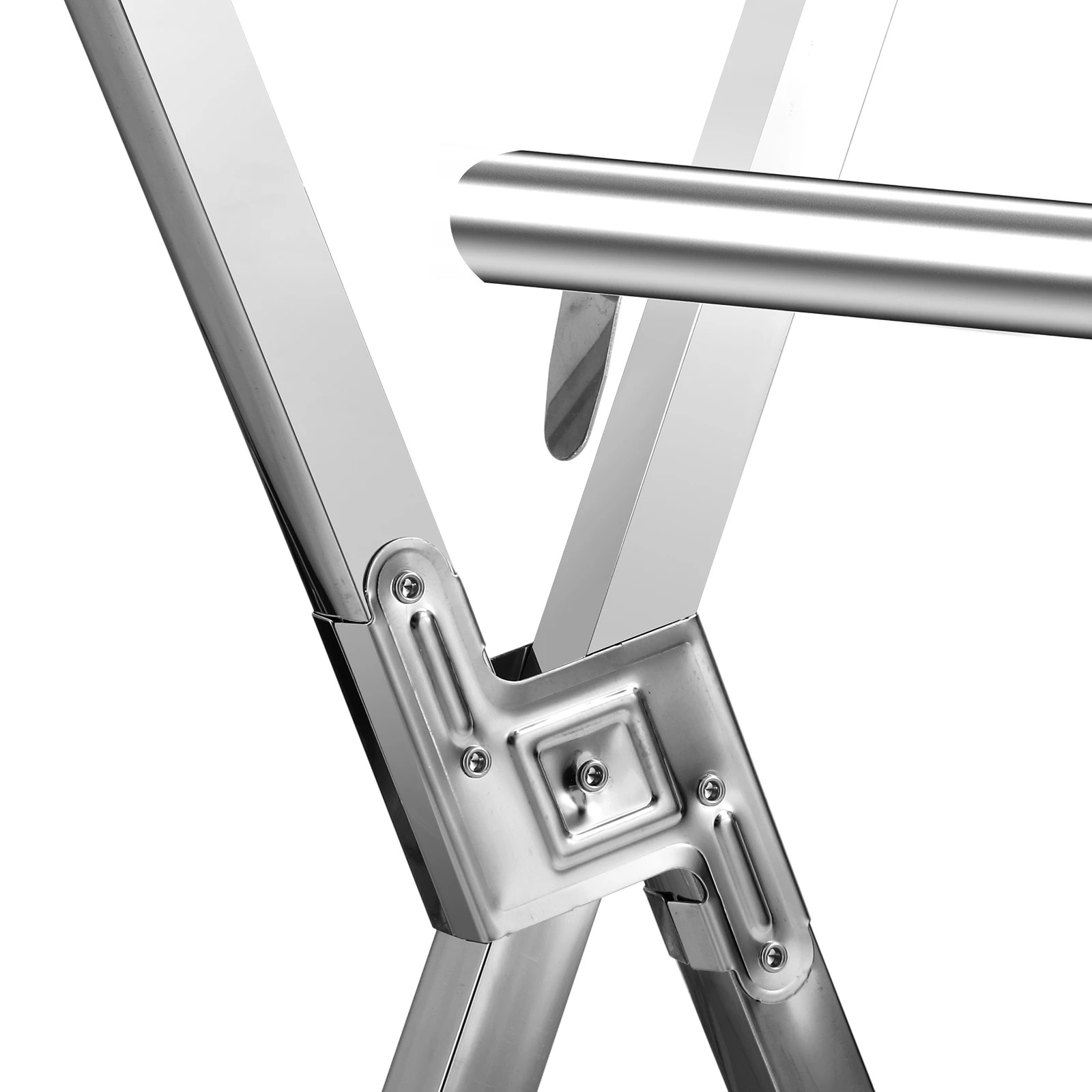 4 LUXSUITE Clothes Drying Airer Stainless Steel Garment Rack Laundry, 4 of 5