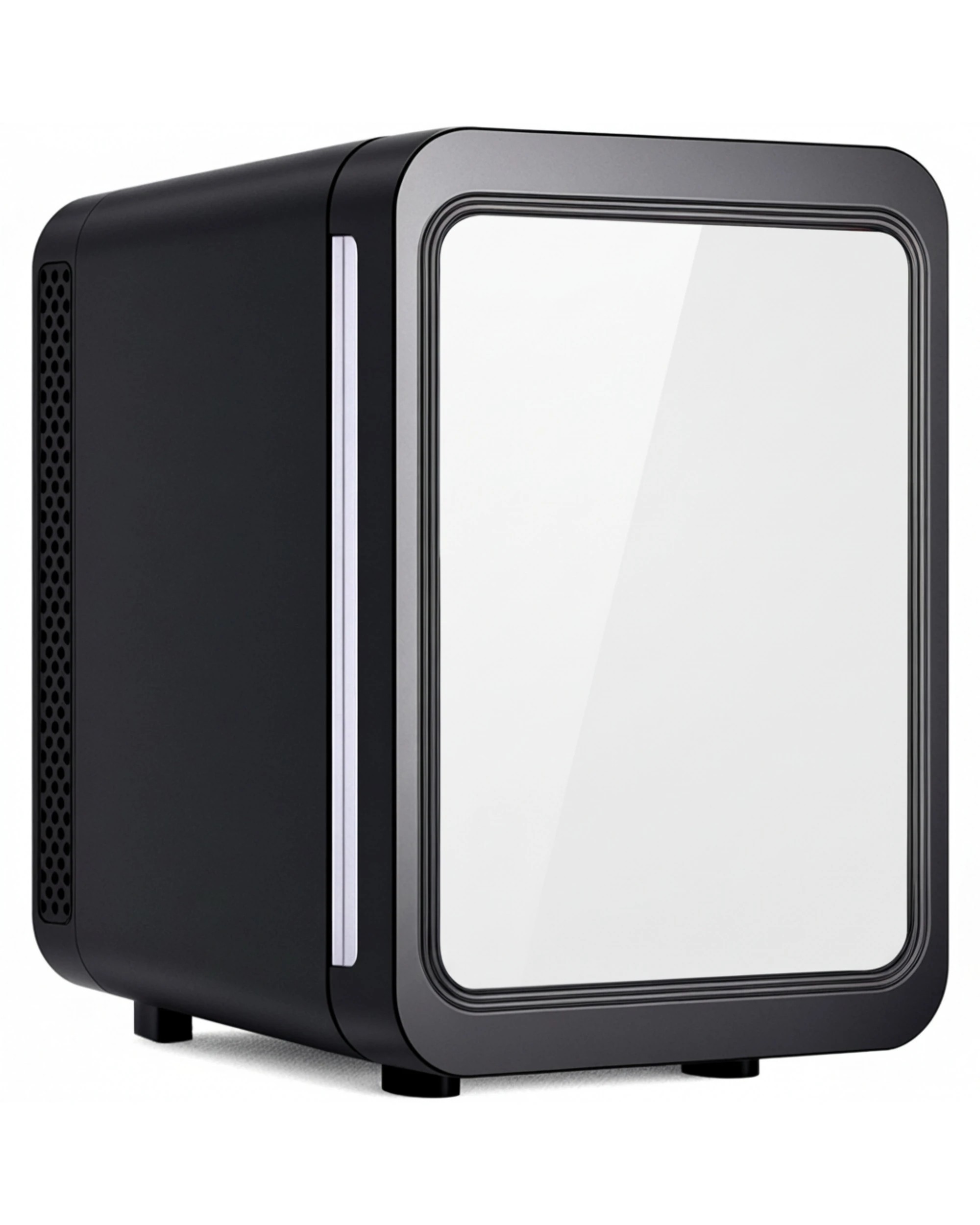 6 Advwin 4L Mini Fridge with LED Light for Bedroom - Black, 6 of 7