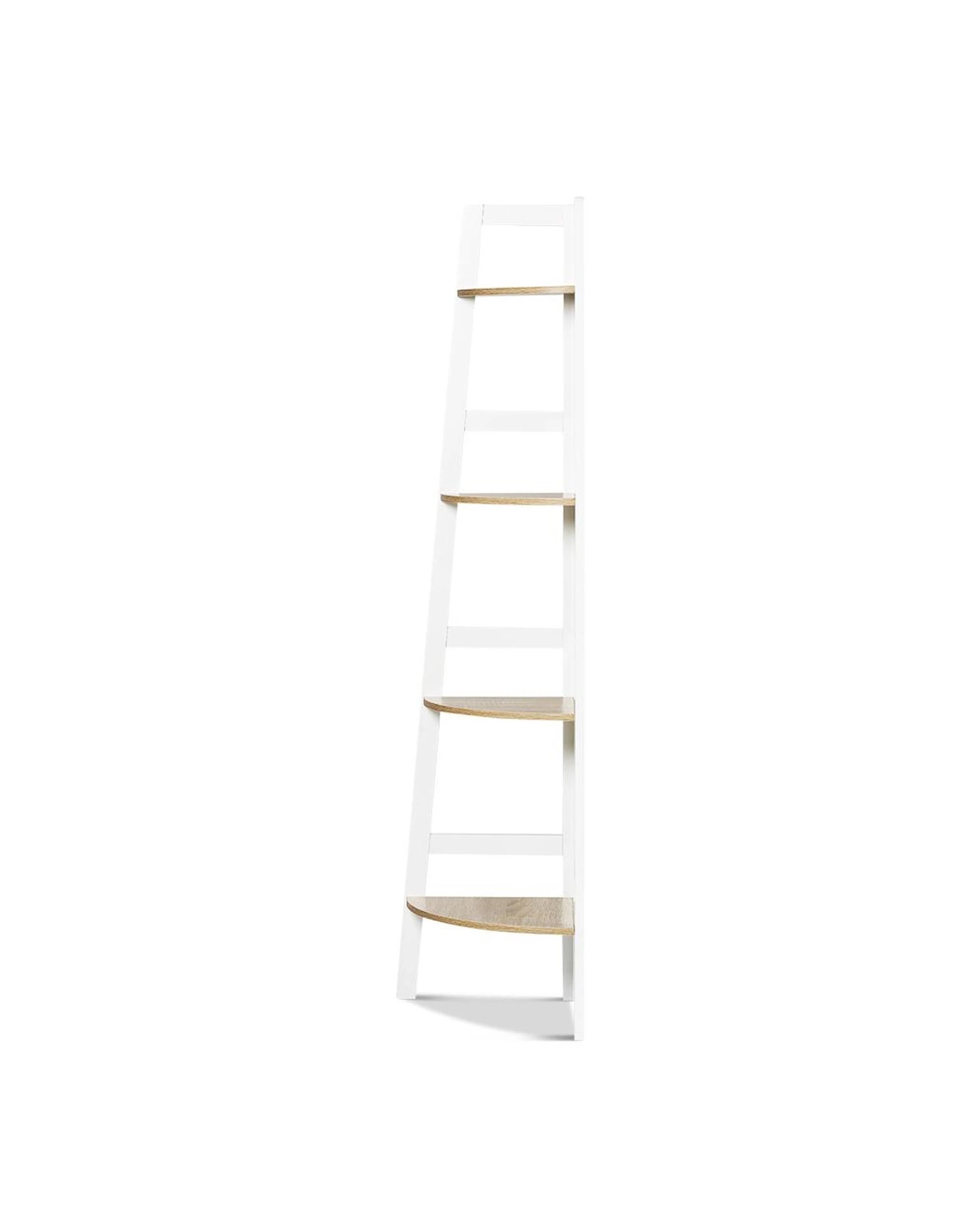 3 Hawaii 4 Tier Display Ladder Corner Shelf Rack White, 3 of 10