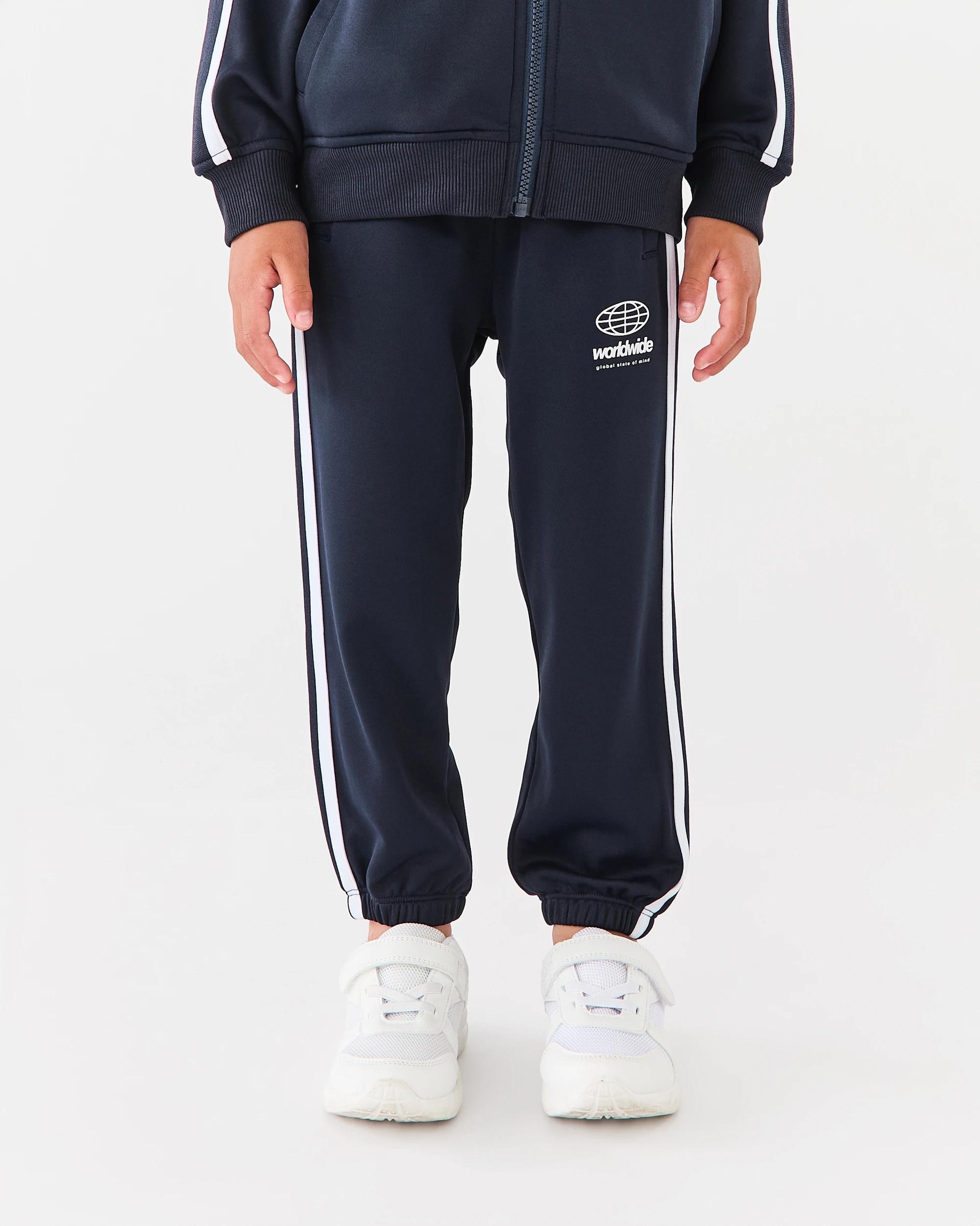 1 Tricot Trackpants Blu Slogan, 1 of 6