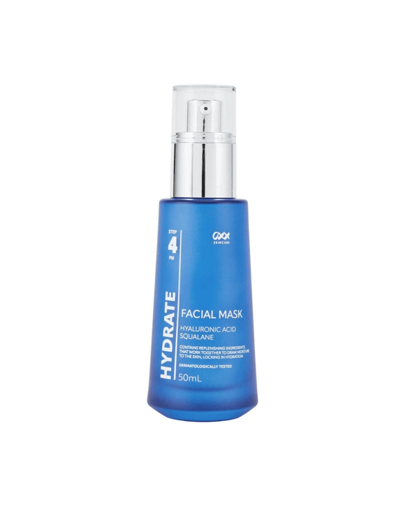 OXX Skincare Step 4 PM Hydrate Facial Mask 50ml - Hyaluronic Acid and Squalane