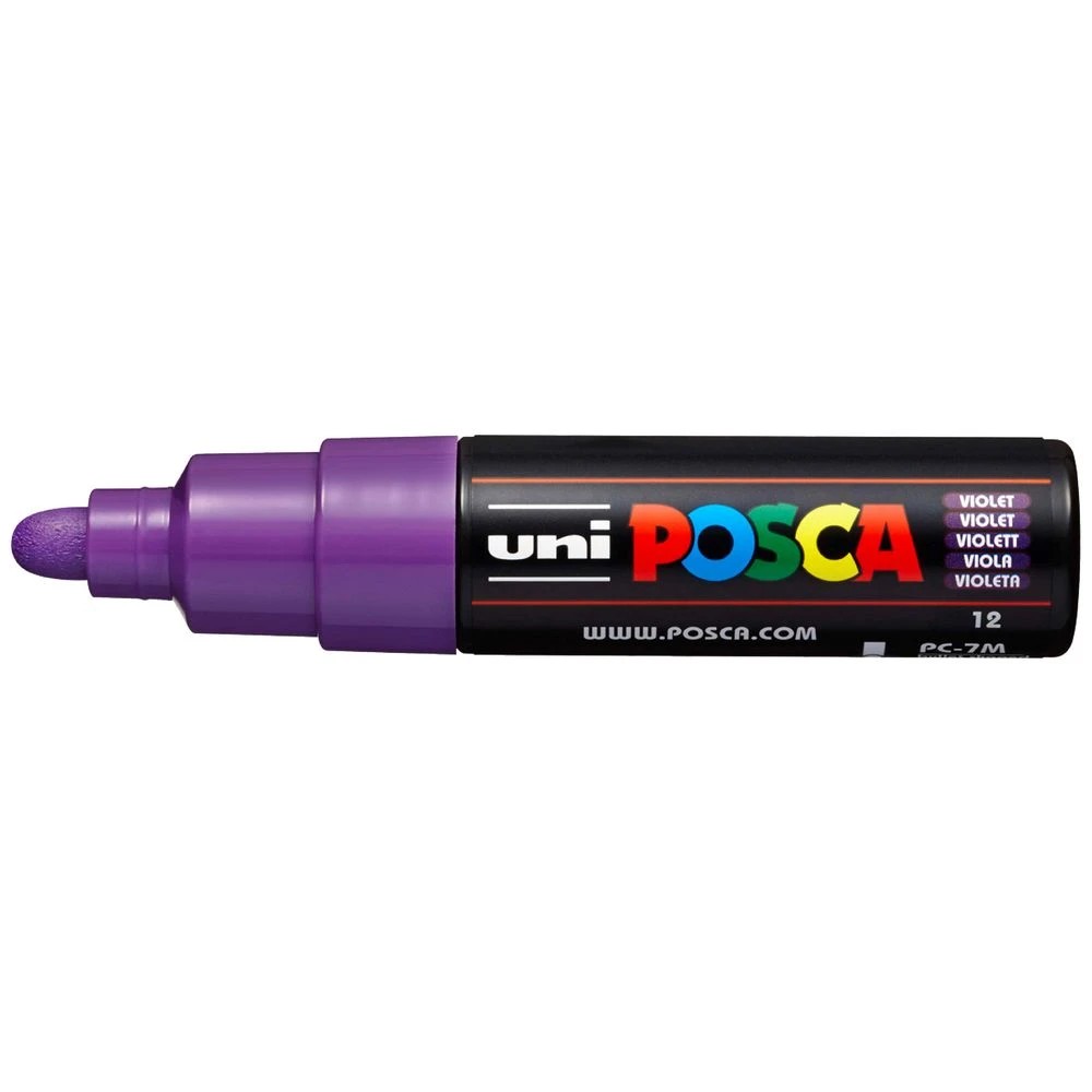 1 POSCA PC 7M Paint Marker Violet, 1 of 9