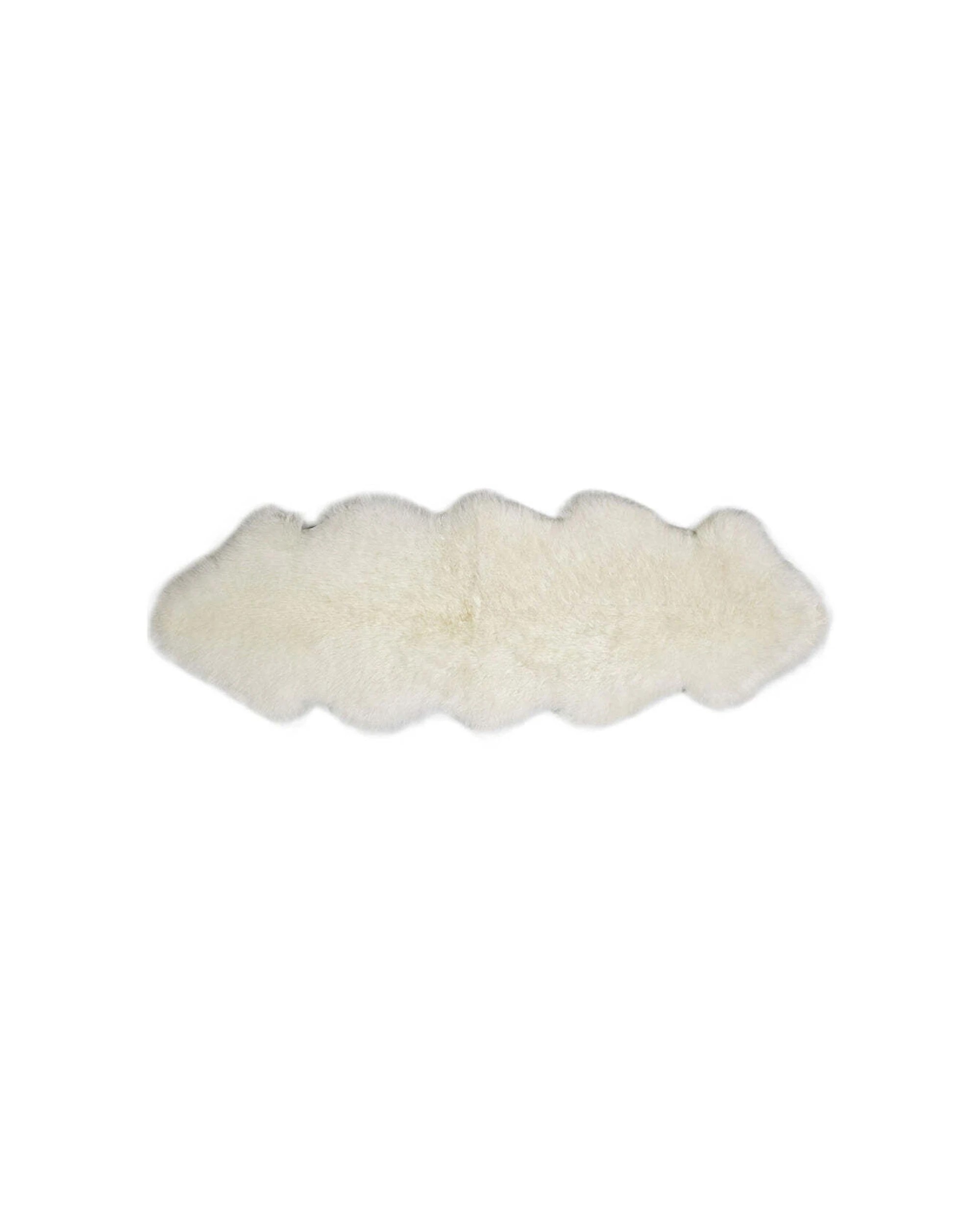 1 Huxford Grove The Gulgong Sheepskin Double Rug Home Room Decor Ivory - White, 1 of 2