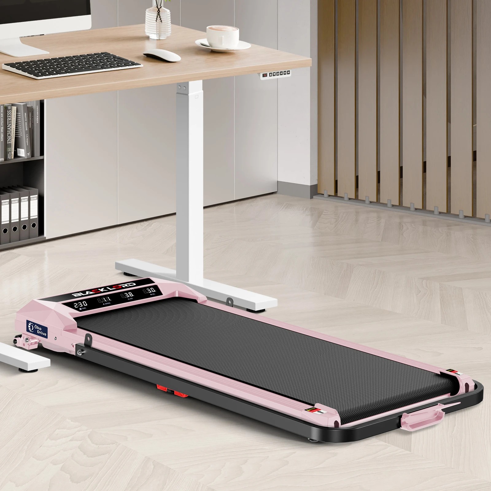 3 Black Lord Treadmill Electric Walking Pad Under Desk Home Incline Foldable - Pink, 3 of 10