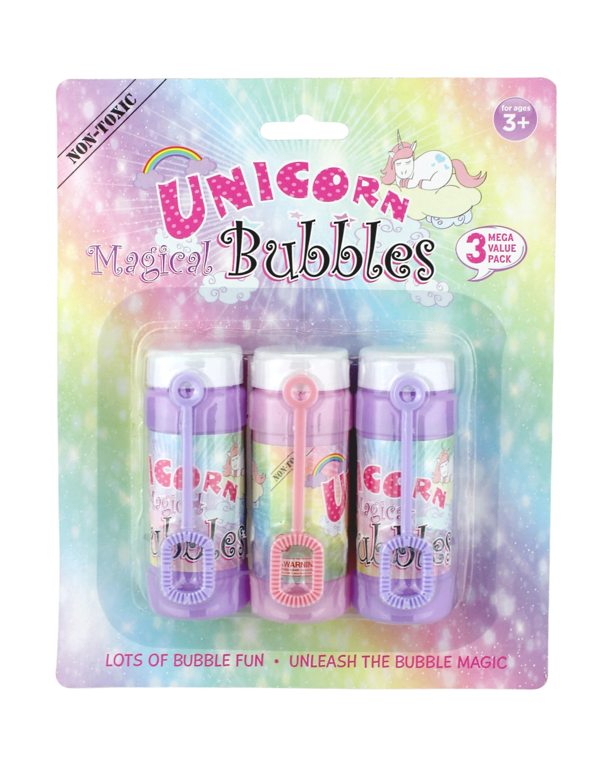 1 Durmaz Unicorn Magical Bubbles Pack of 3 - Multi, 1 of 1