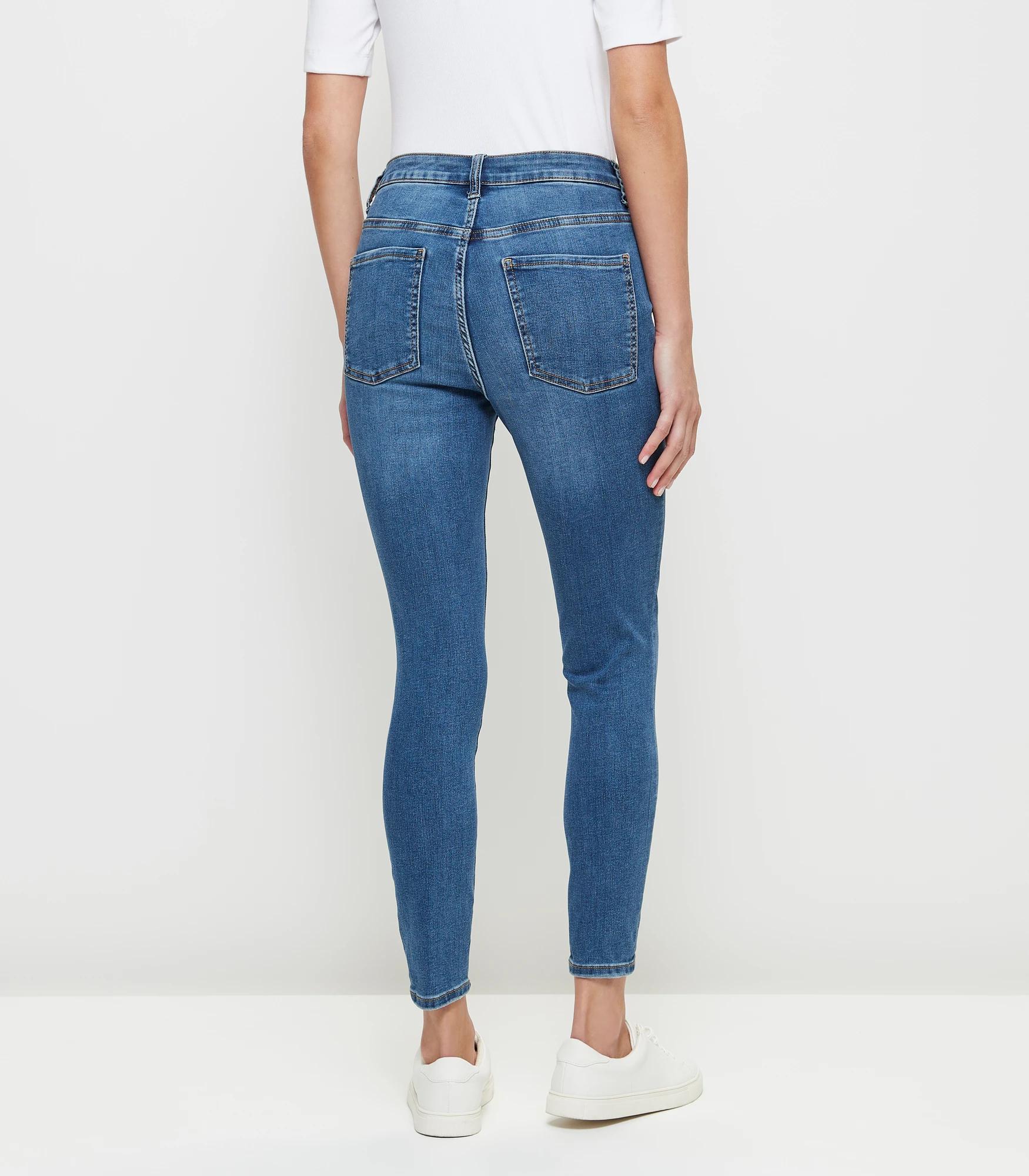 4 Target Sophie Skinny High Rise Crop Length Denim Jeans MID WASH, 4 of 10