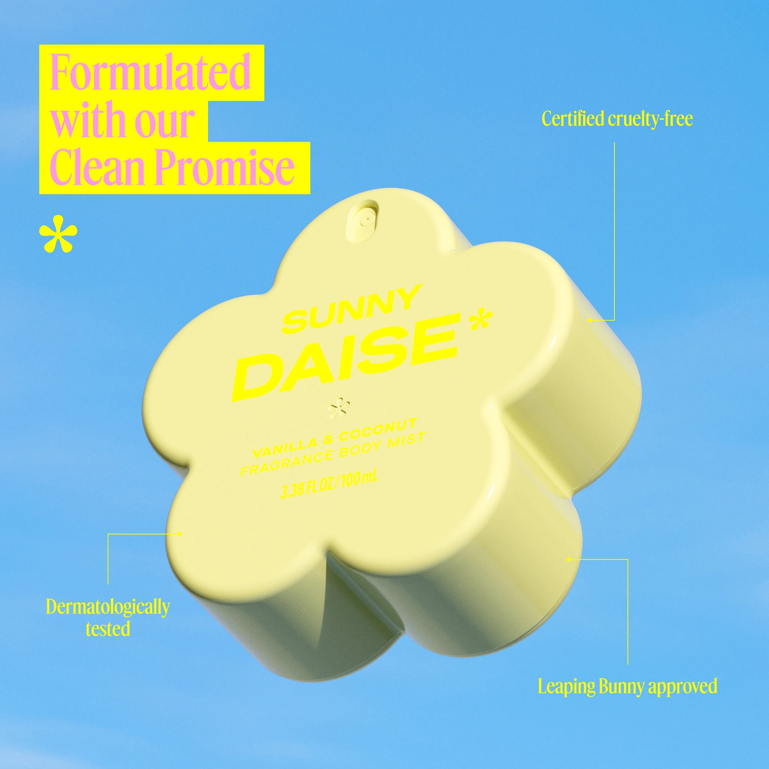 4 Daise Sunny Fragrance Body Mist 100ml - Vanilla & Coconut, 4 of 10