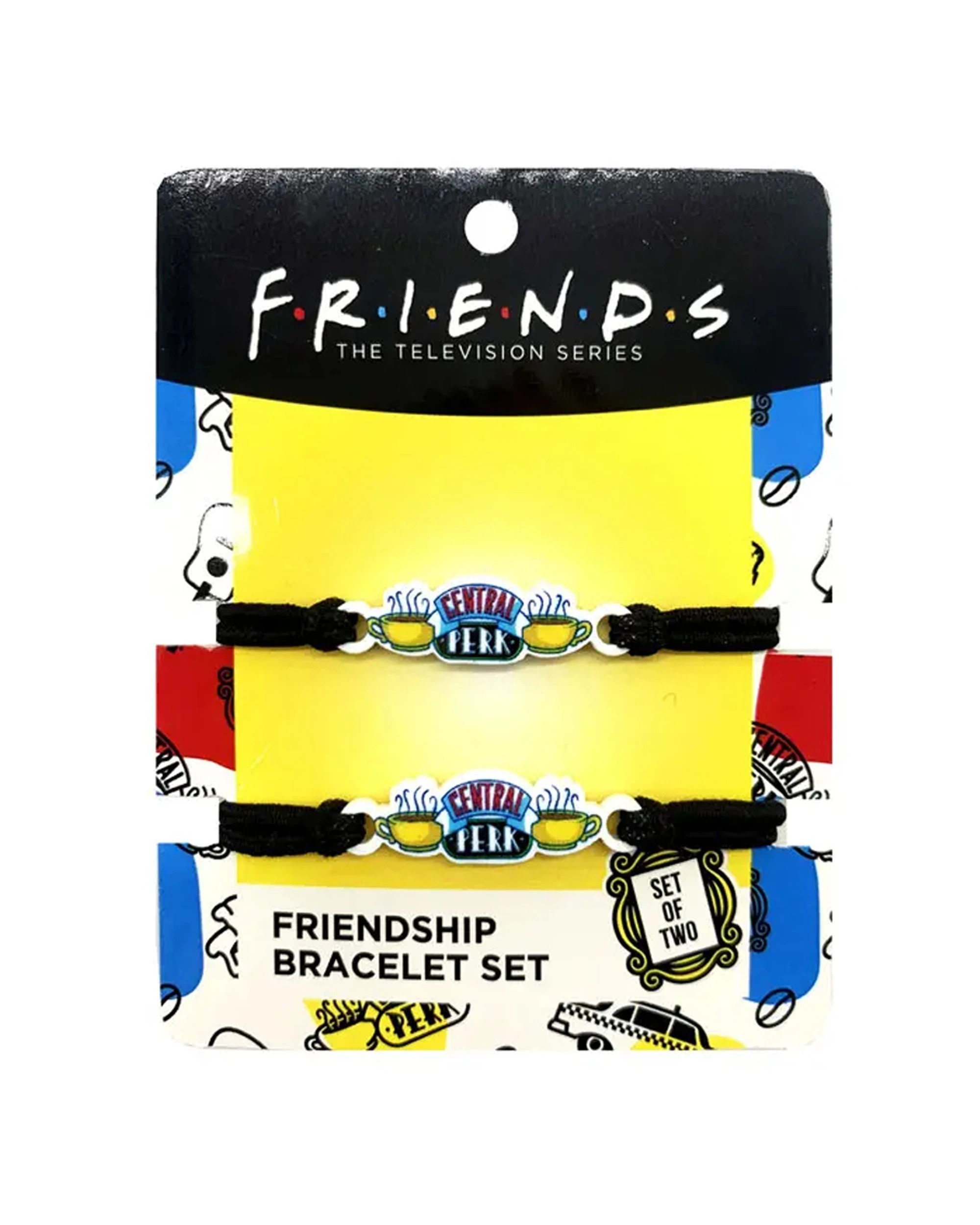 7 Friends TV Series Themed Showbag 22 Badges Bracelet Cutlery Handbag - Multi, 7 of 7