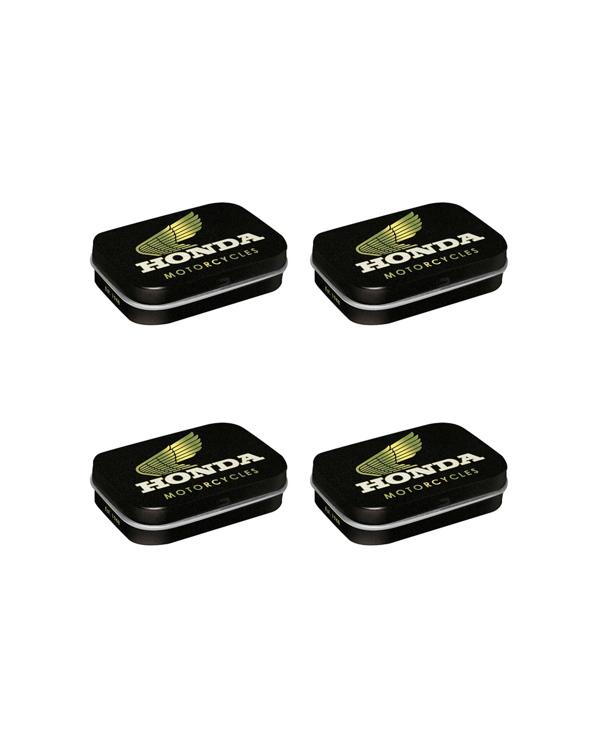1 Nostalgic-Art 4PK Pocket Box with Mints - Honda MC Motorcycles Gold - Black, 1 of 2