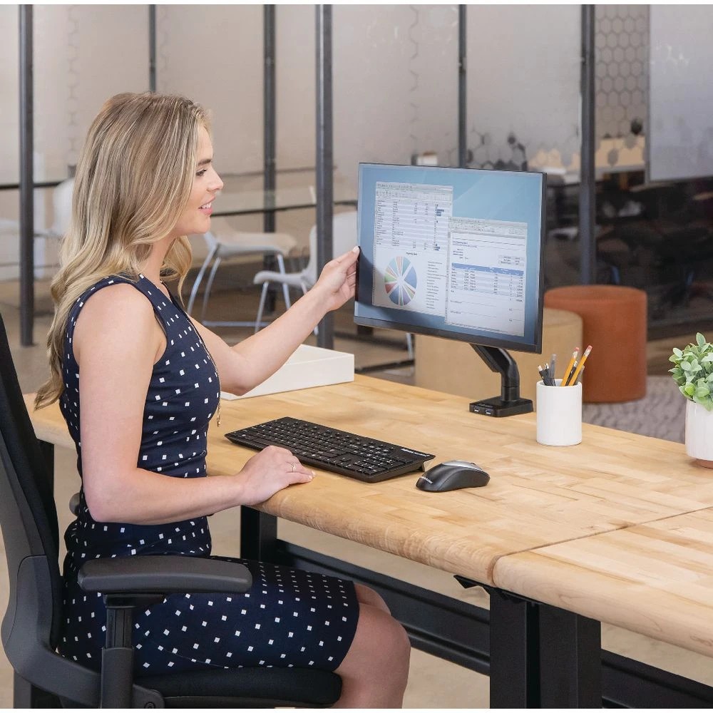 9 Fellowes Platinum Series Single Monitor Arm 17-40", 9 of 10