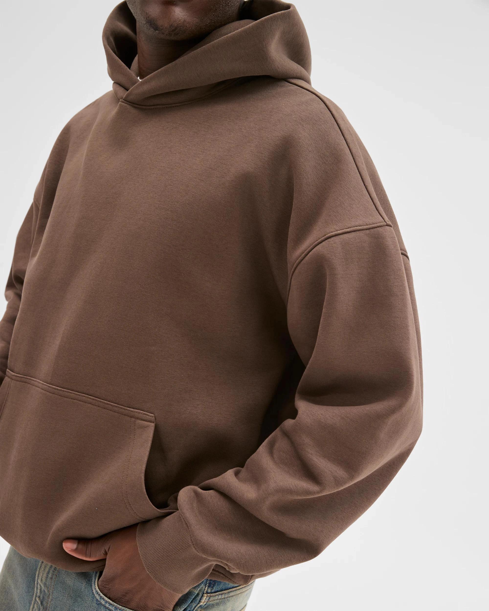 5 Commons Australian Cotton Blend Heavyweight Oversized Hoodie CHOCOLATE, 5 of 6