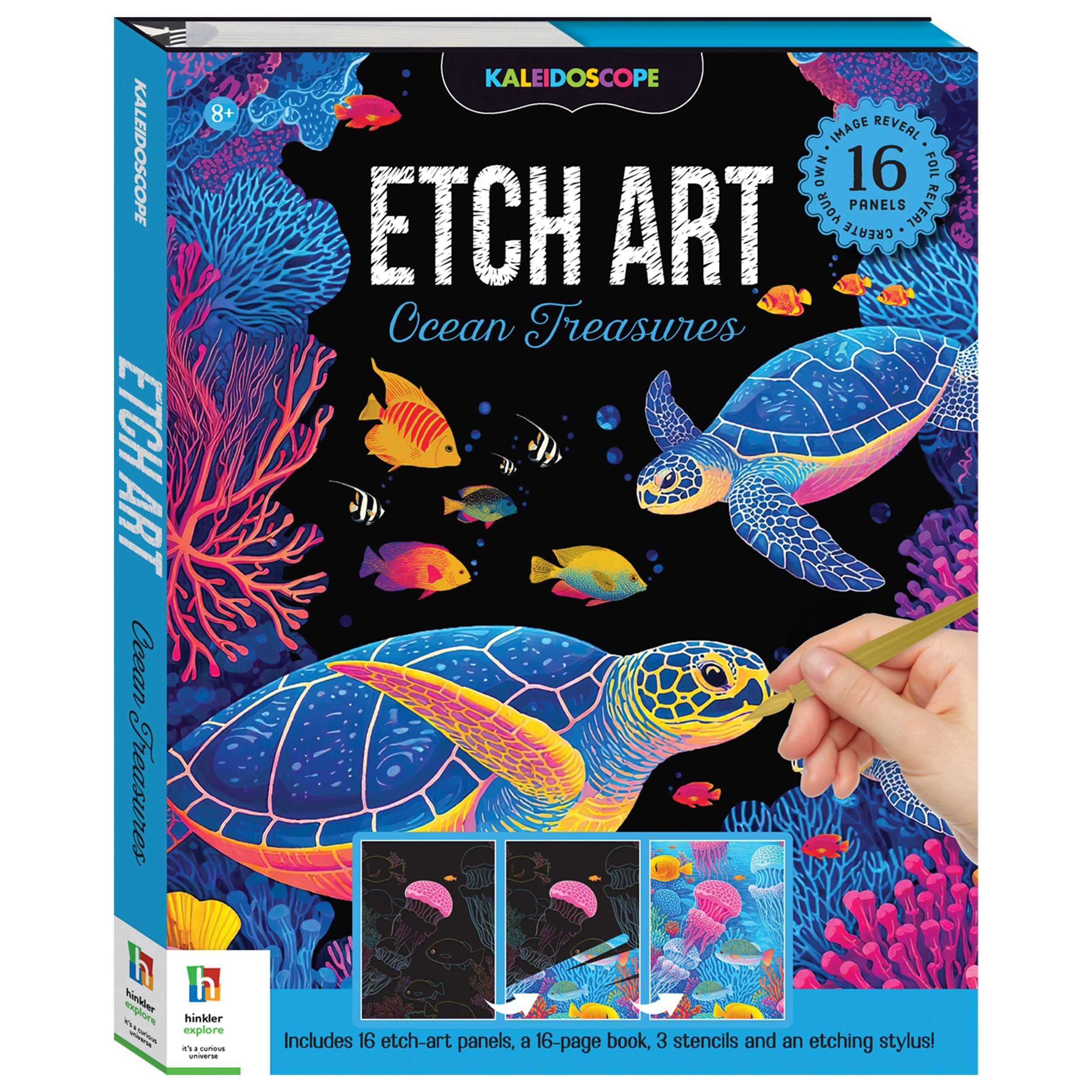 1 Kaleidoscope Etch Art: Ocean Treasures - Book, 1 of 7