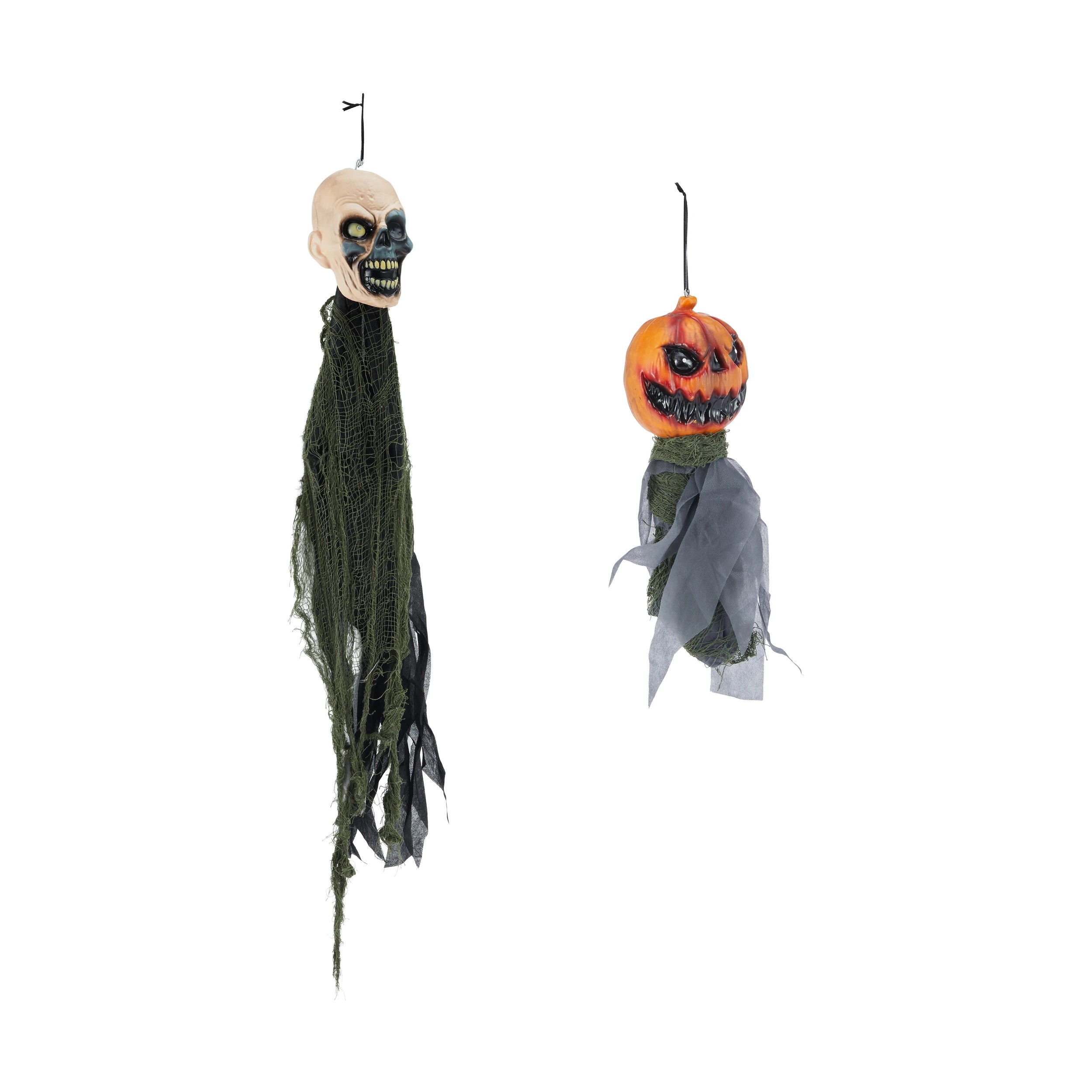 2 Hanging Zombie or Pumpkin - Assorted, 2 of 5