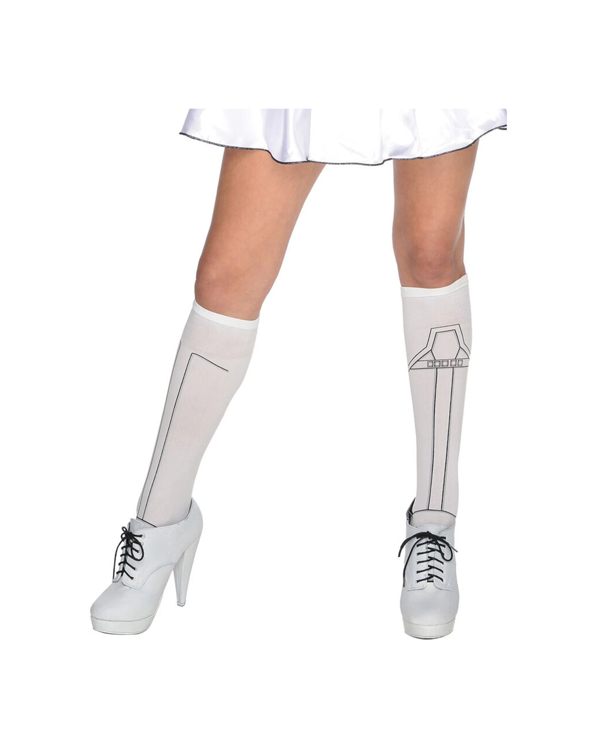 4 Star Wars Stormtrooper Female Womens Dress Up Costume Size XS - White, 4 of 4
