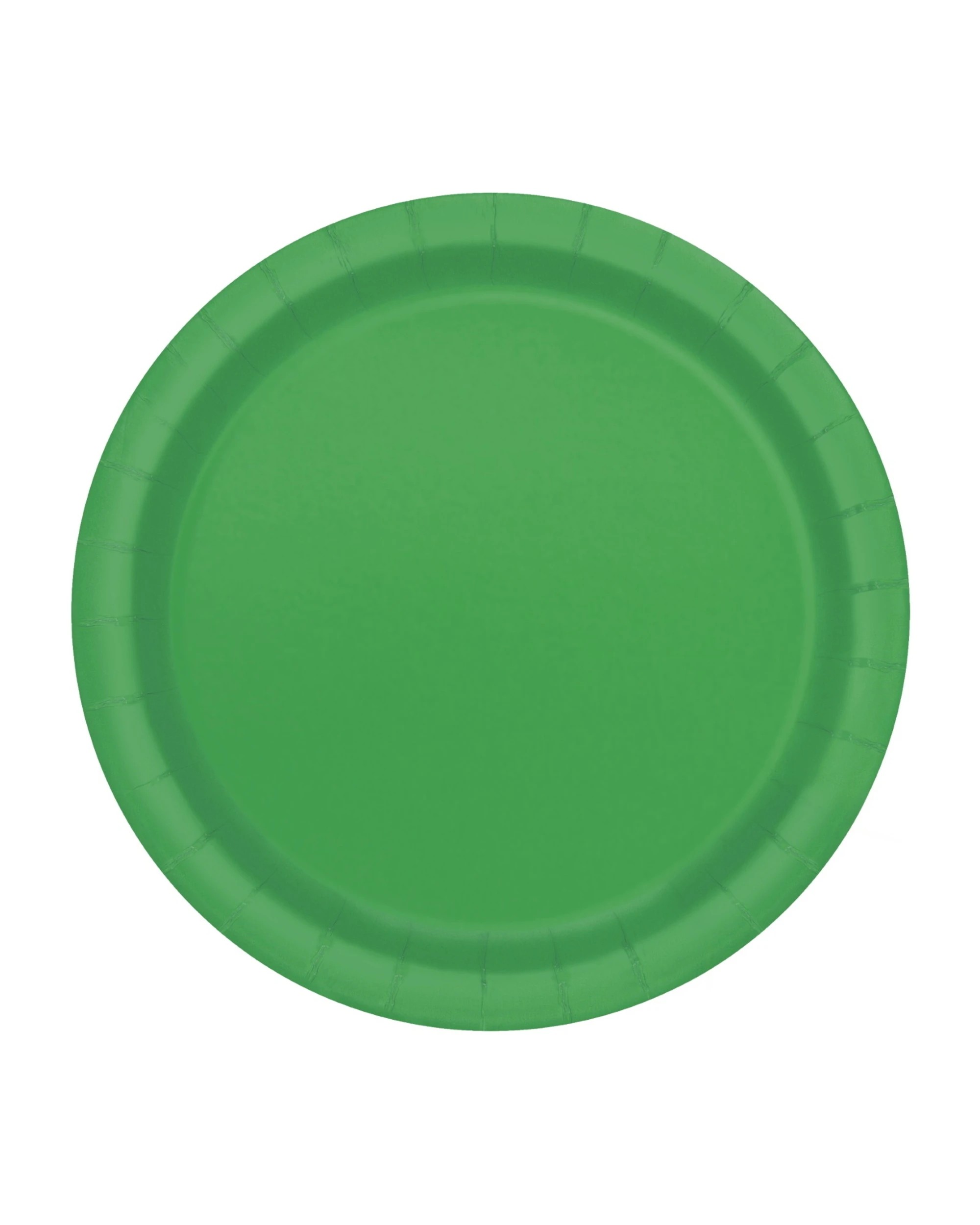 1 Unique Green Small Round Paper Plates Pack of 8 - Green, 1 of 1