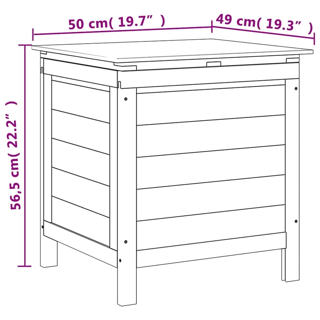 8 vidaXL garden storage box Ample Storage - White, 8 of 9
