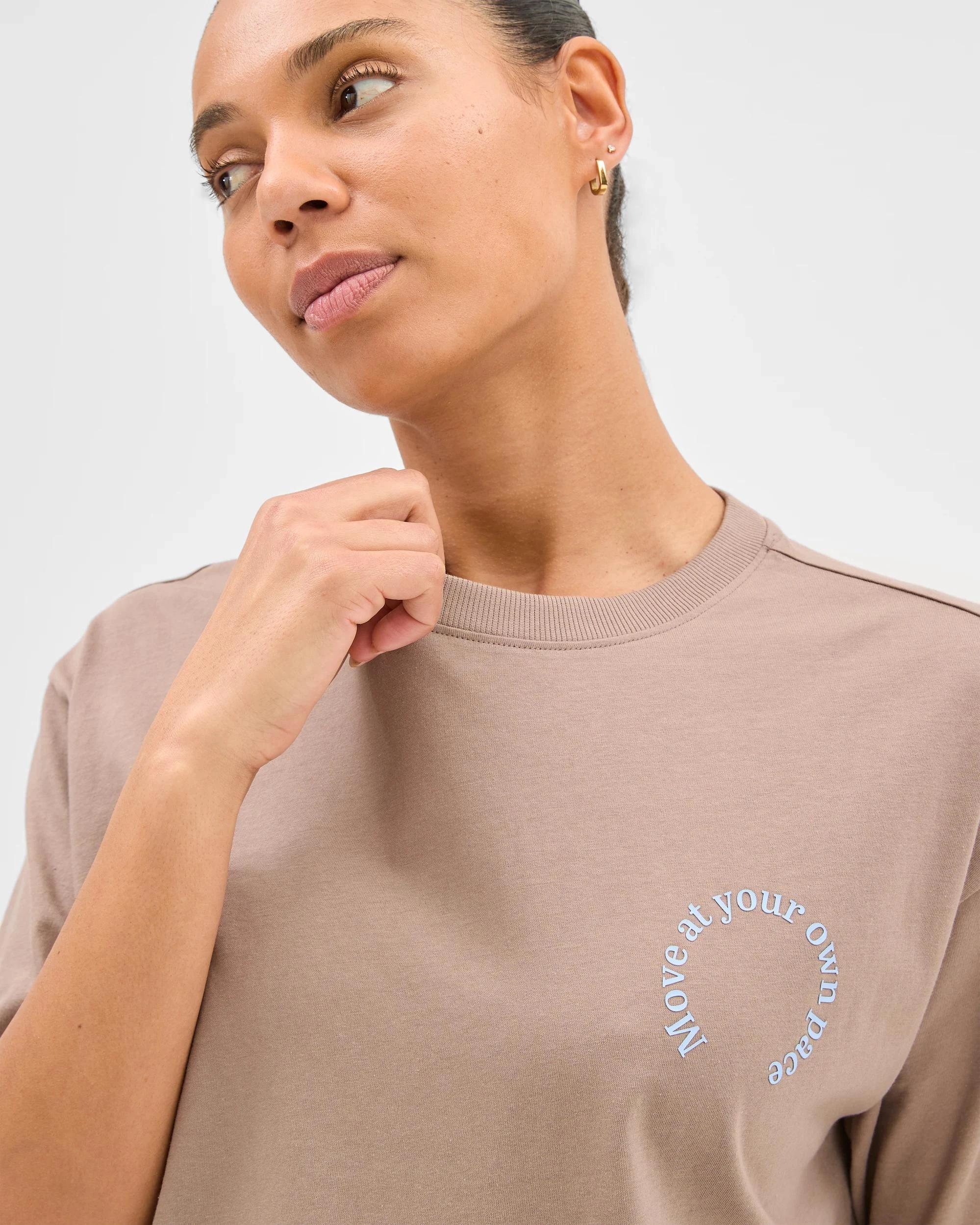 2 Target Active Australian Cotton Oversized Jersey T-shirt MOVE AT YOUR OWN PACE, 2 of 6