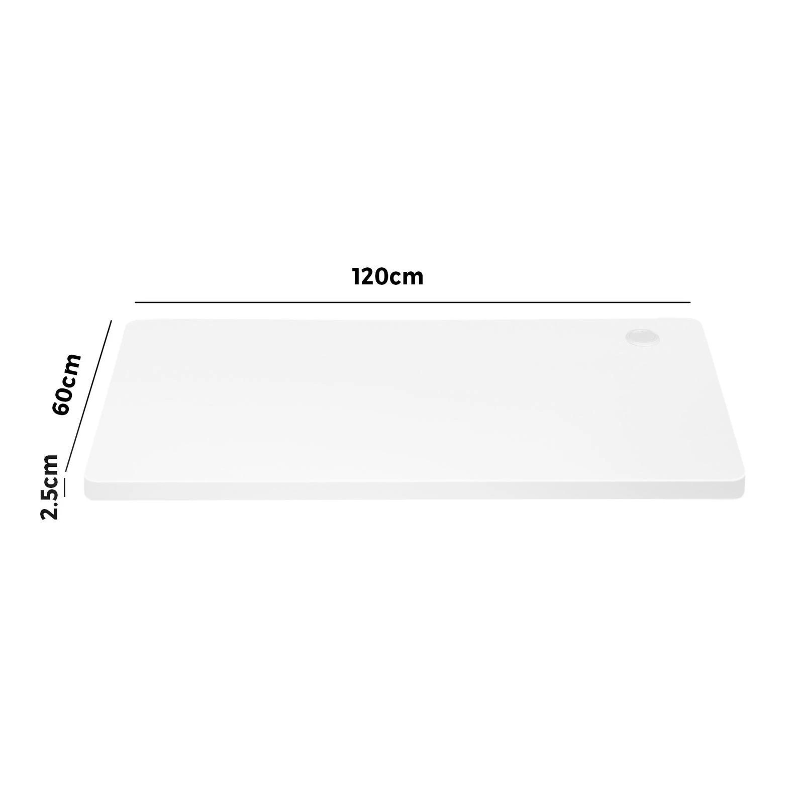 8 Oikiture Standing Desk Board Adjustable Sit Stand Desk Top Computer Table
 - White, 8 of 8