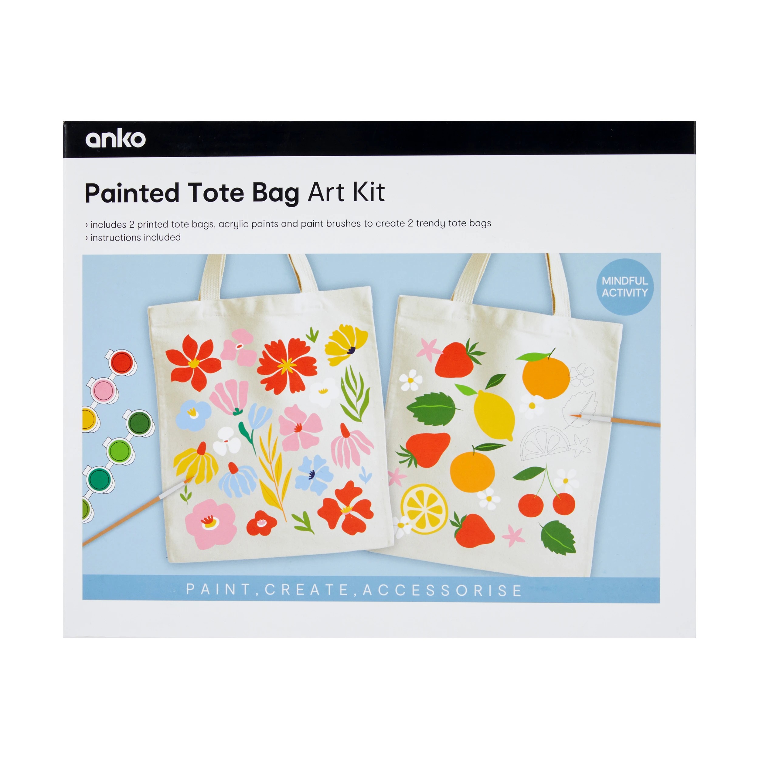 1 Painted Tote Bag Art Kit, 1 of 3