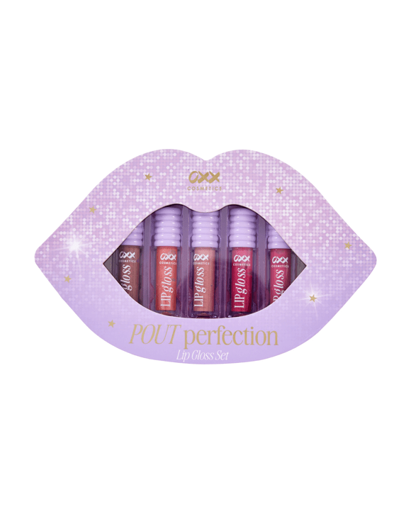 OXX Cosmetics 5 Piece Pout Perfection Lip Gloss Set