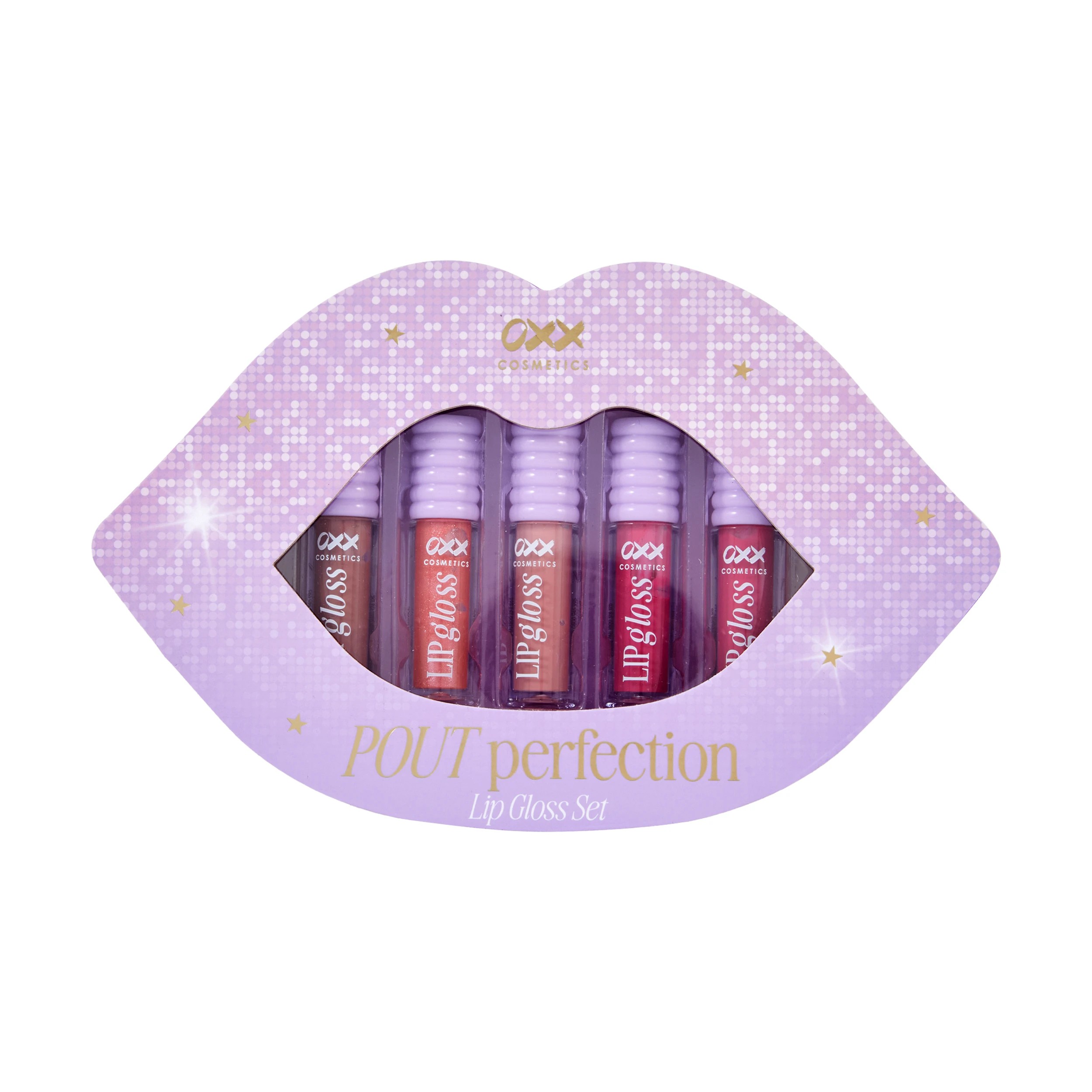 1 OXX Cosmetics 5 Piece Pout Perfection Lip Gloss Set, 1 of 4