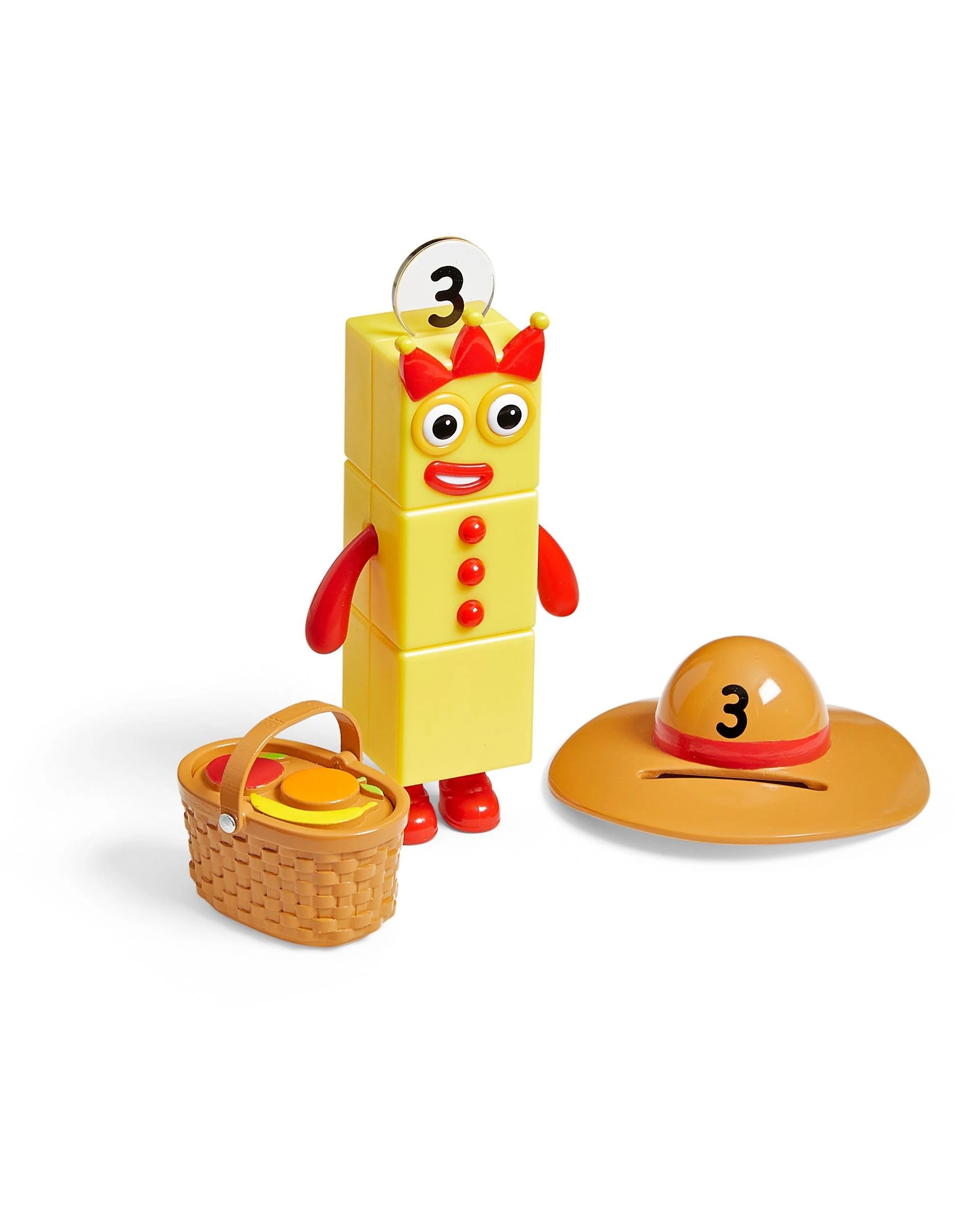 1 Numberblocks Three's Picnic Party Playset, 1 of 3
