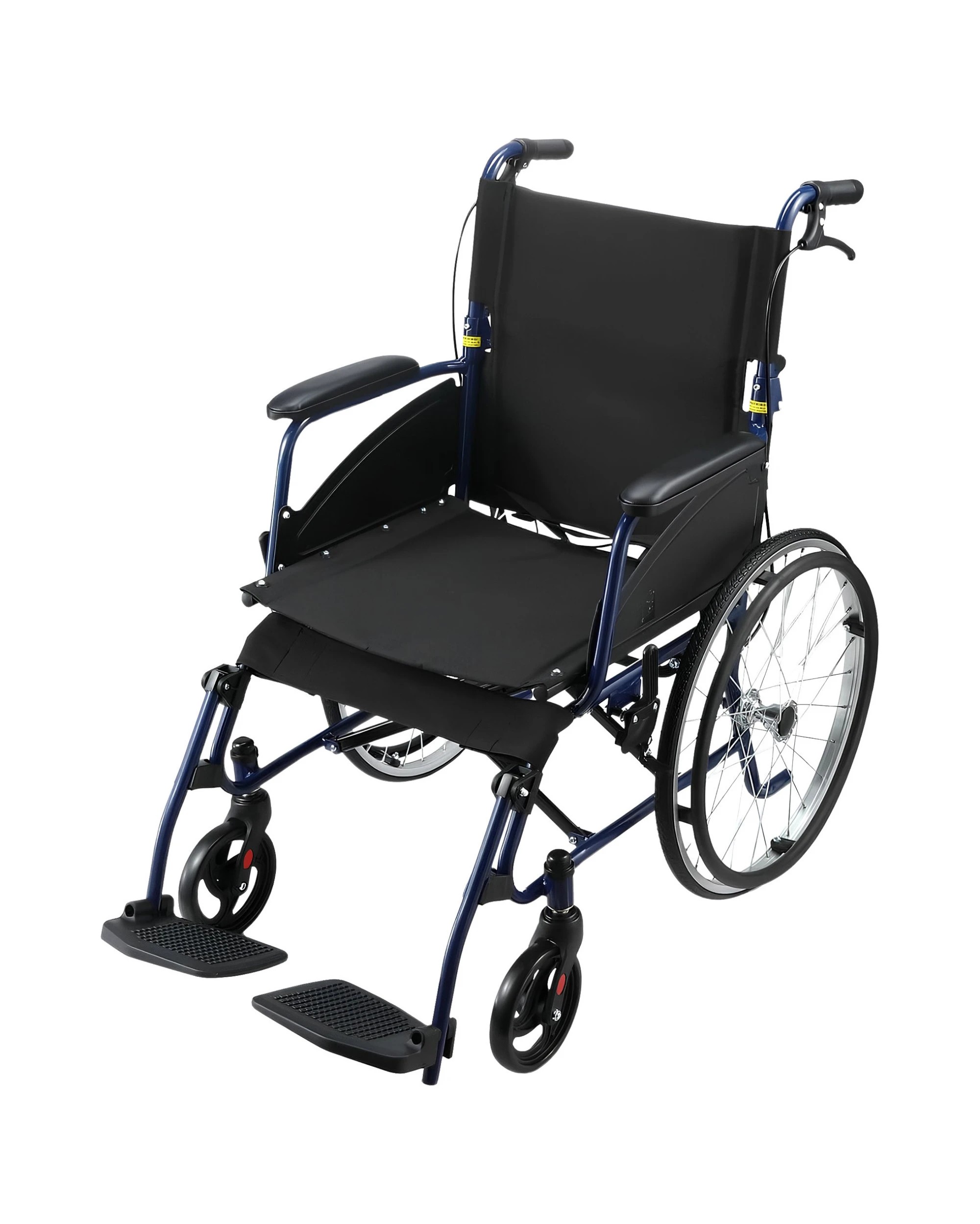 1 Orthonica Wheelchair 20in Wheel Chair Steel Frame Mobility Aid Self Propelled Foldable - Black, 1 of 7