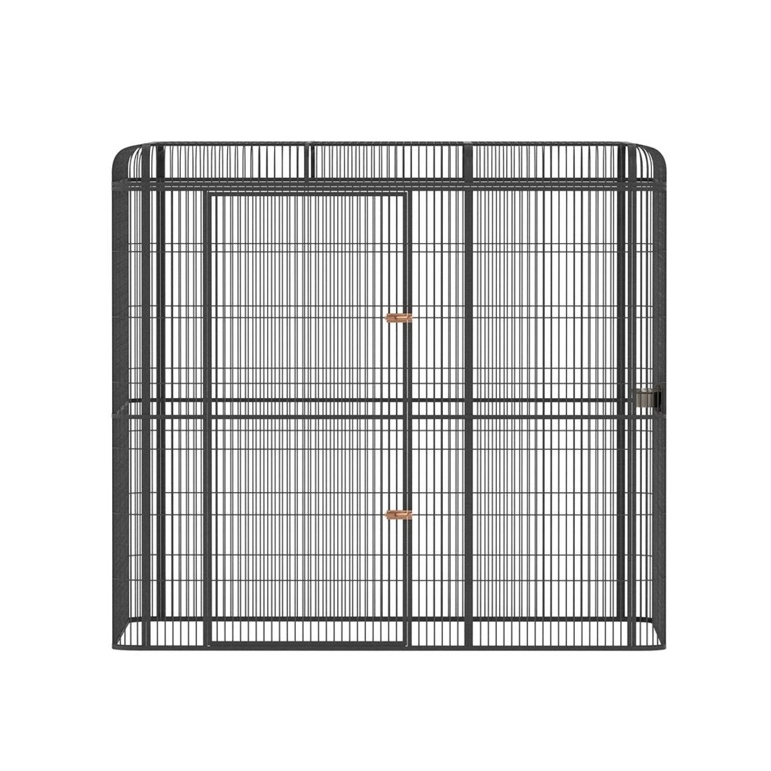 3 i.Pet Bird Cage Large Walk-in Aviary Budgie Perch Cage Parrot Pet Huge 203cm - Black, 3 of 6
