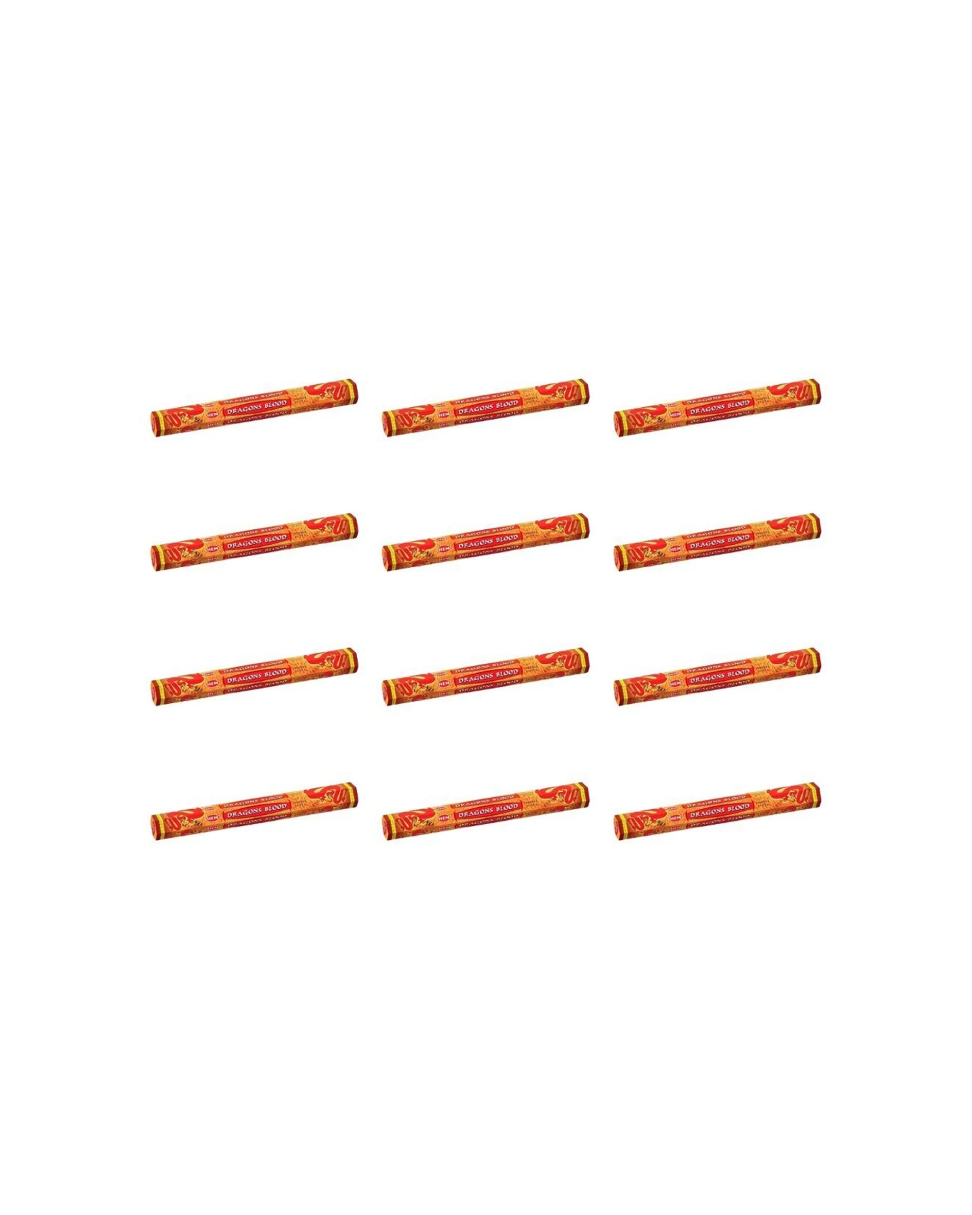 1 Hem 12x 20pc Hexa Dragon Blood Scent Incense Sticks Meditation Fragrance - Brown, 1 of 4