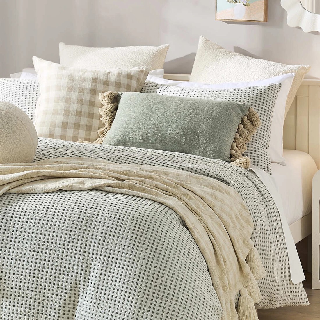 5 Marle Tassel Cushion - Sage, 5 of 5