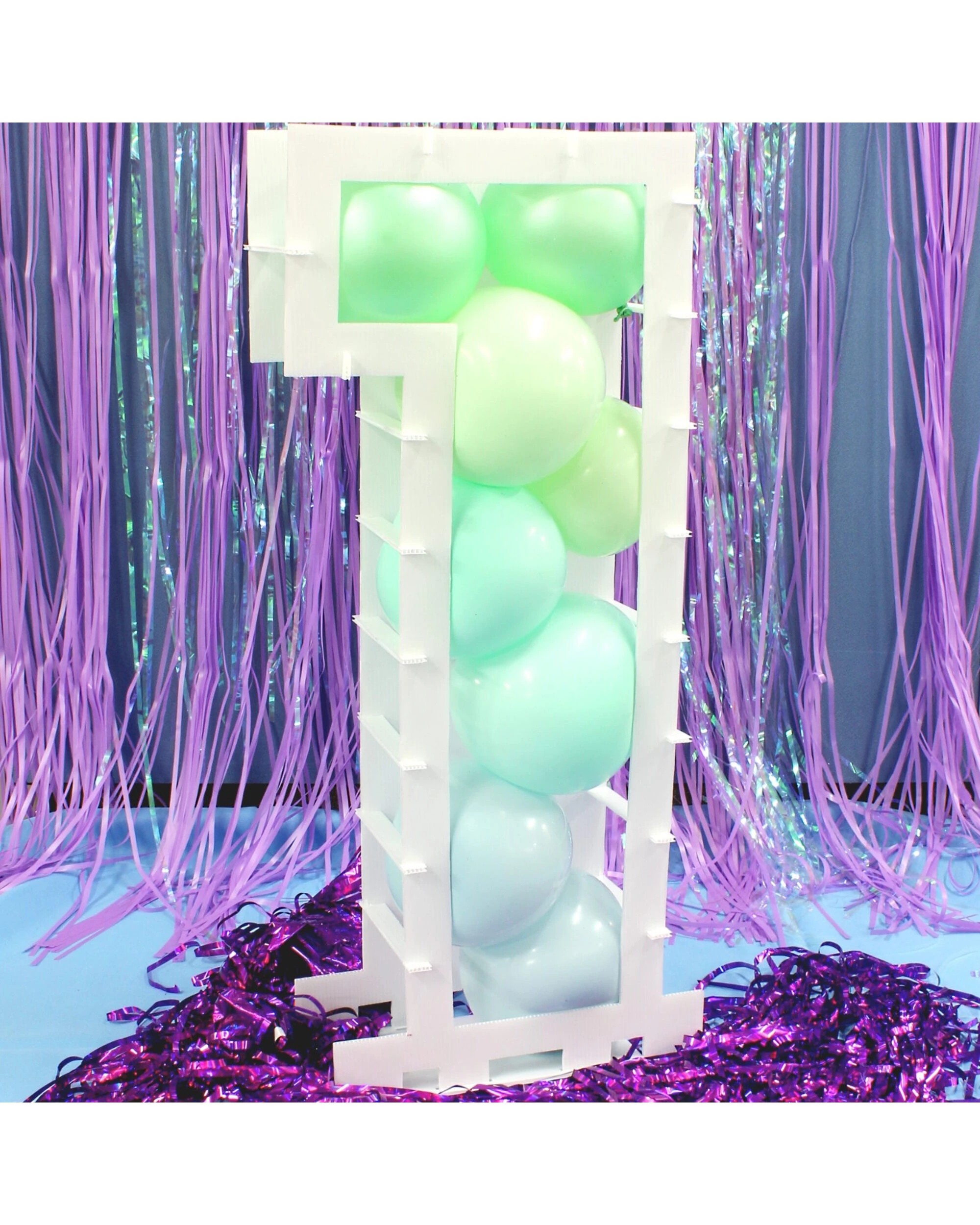 2 Partyrama Number 1 Balloon Mosaic Frame 80cm, 2 of 3