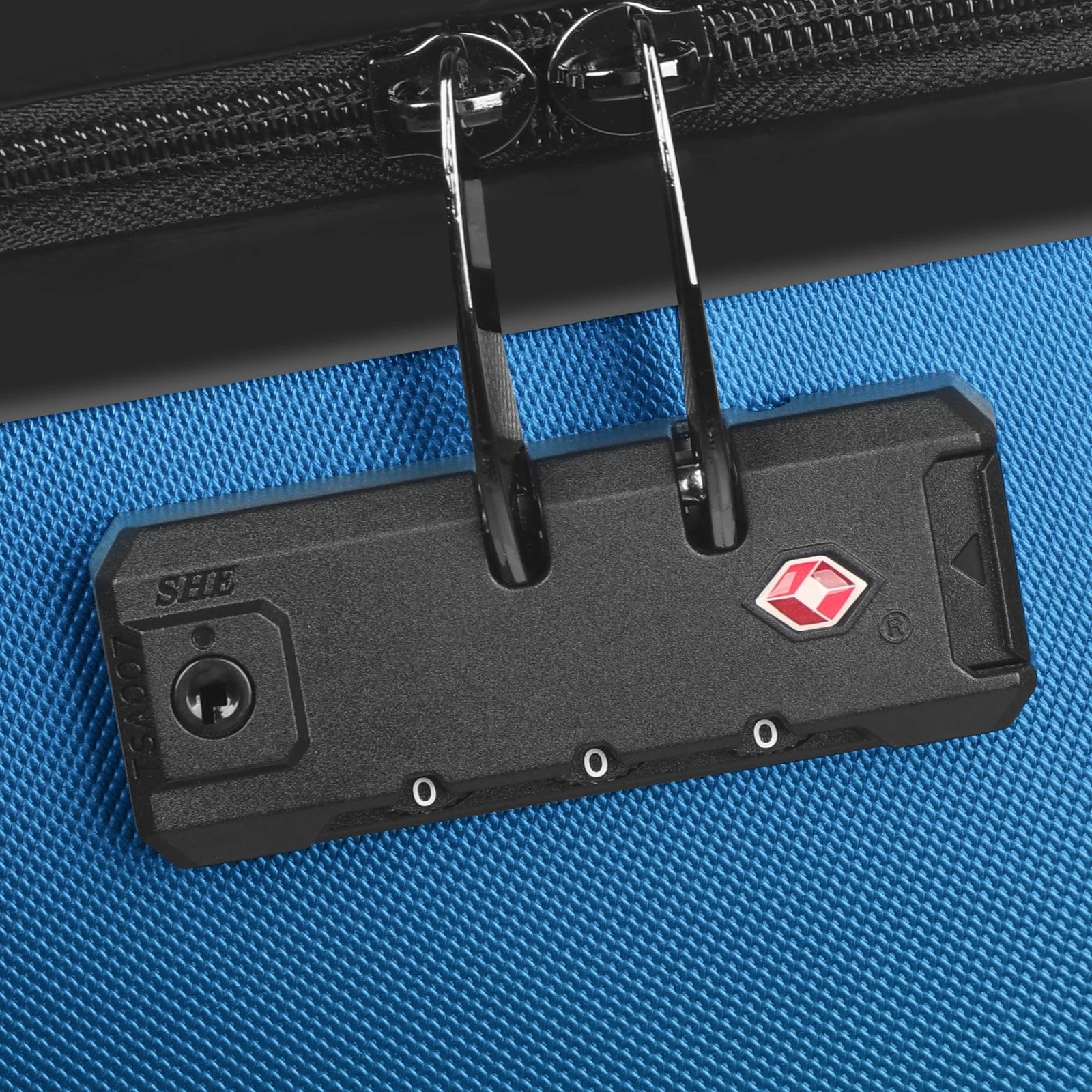 5 Alfordson Luggage 3PCS Set Suitcase ABS+PC Trolley TSA Hard Shell Case - Blue, 5 of 10
