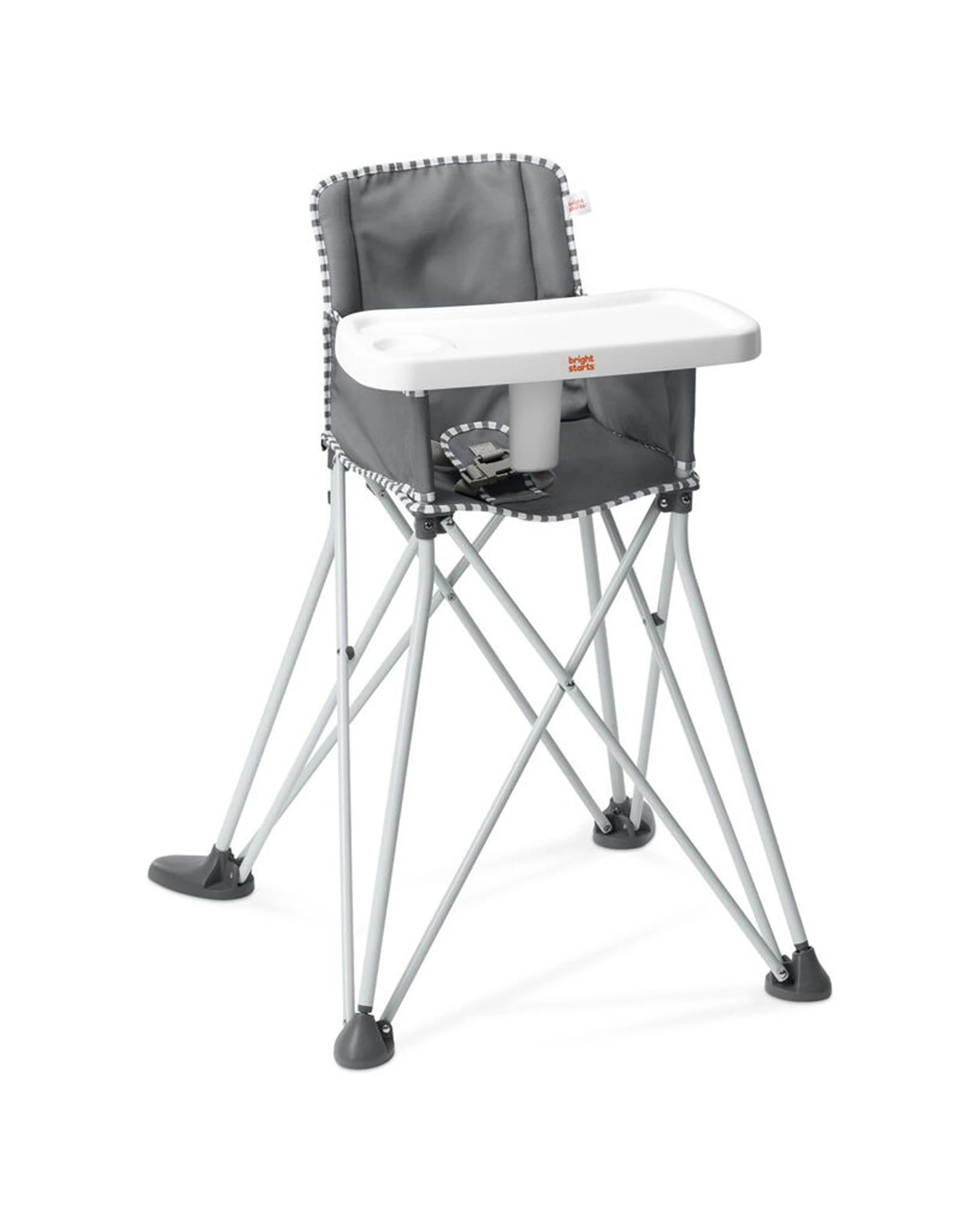 6 Bright Starts Pop N Dine Portable High Chair 6 Months And Up Dishwasher Safe - Grey, 6 of 8