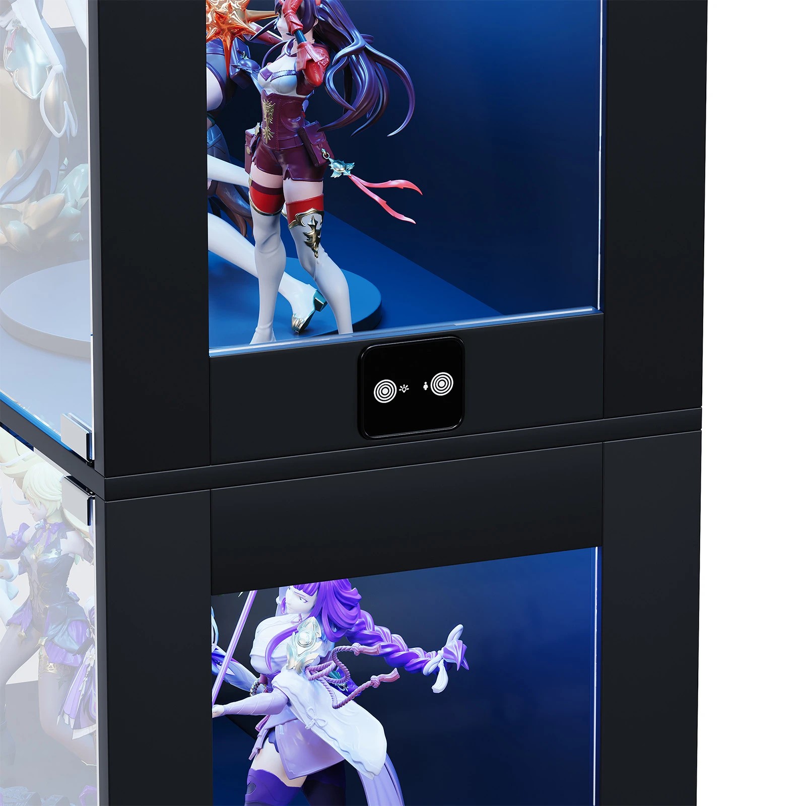 7 Advwin 4 Tier Display Cabinet Tall Storage Bookshelf Organizer Hallway Storage Cabinet, 7 of 9