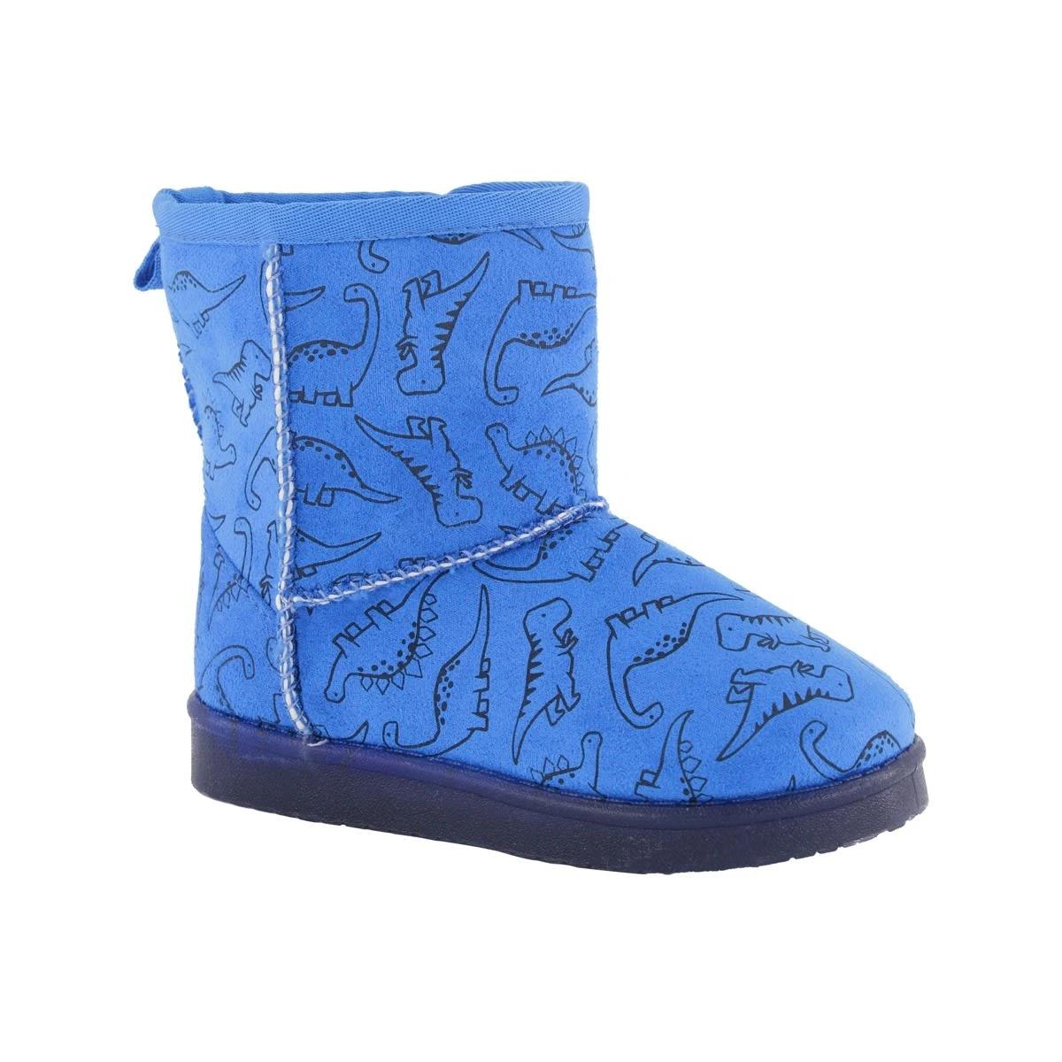 3 Junior Light Up Slipper Boots Dino Blue, 3 of 6