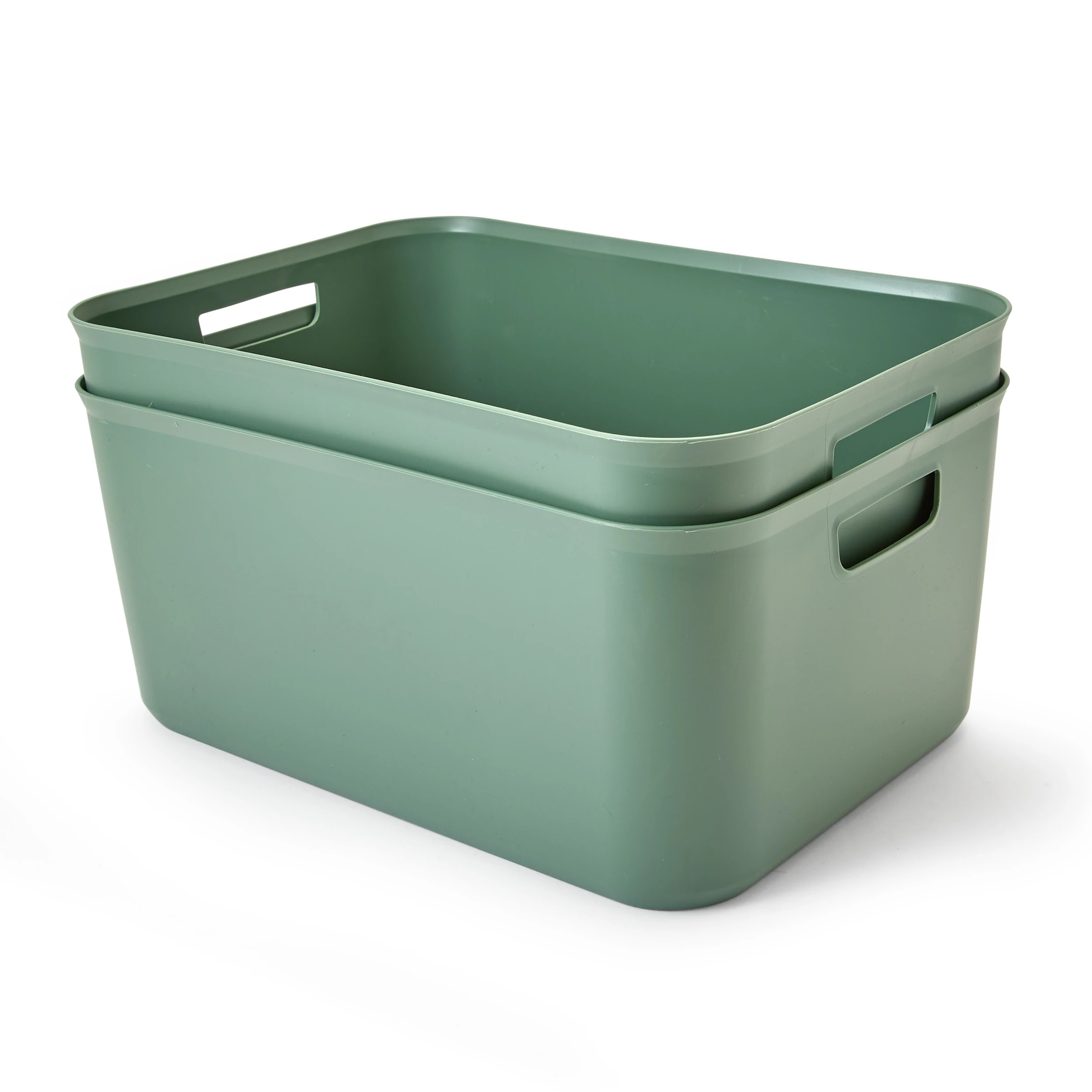 2 2 Pack 12.5L Utile Tubs - Green, 2 of 10
