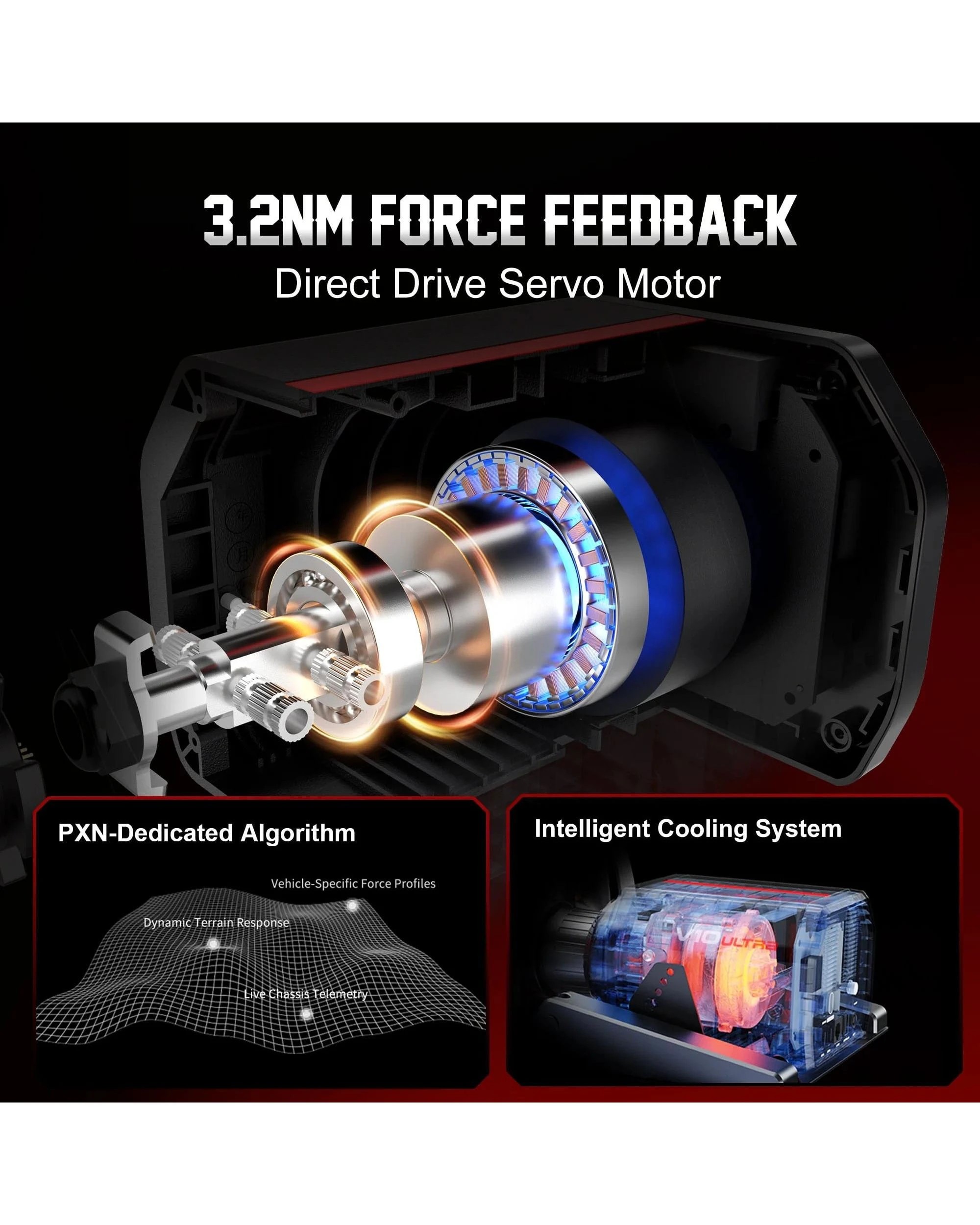 6 PXN V10 Ultra Racing Steering Wheel, 6 of 6