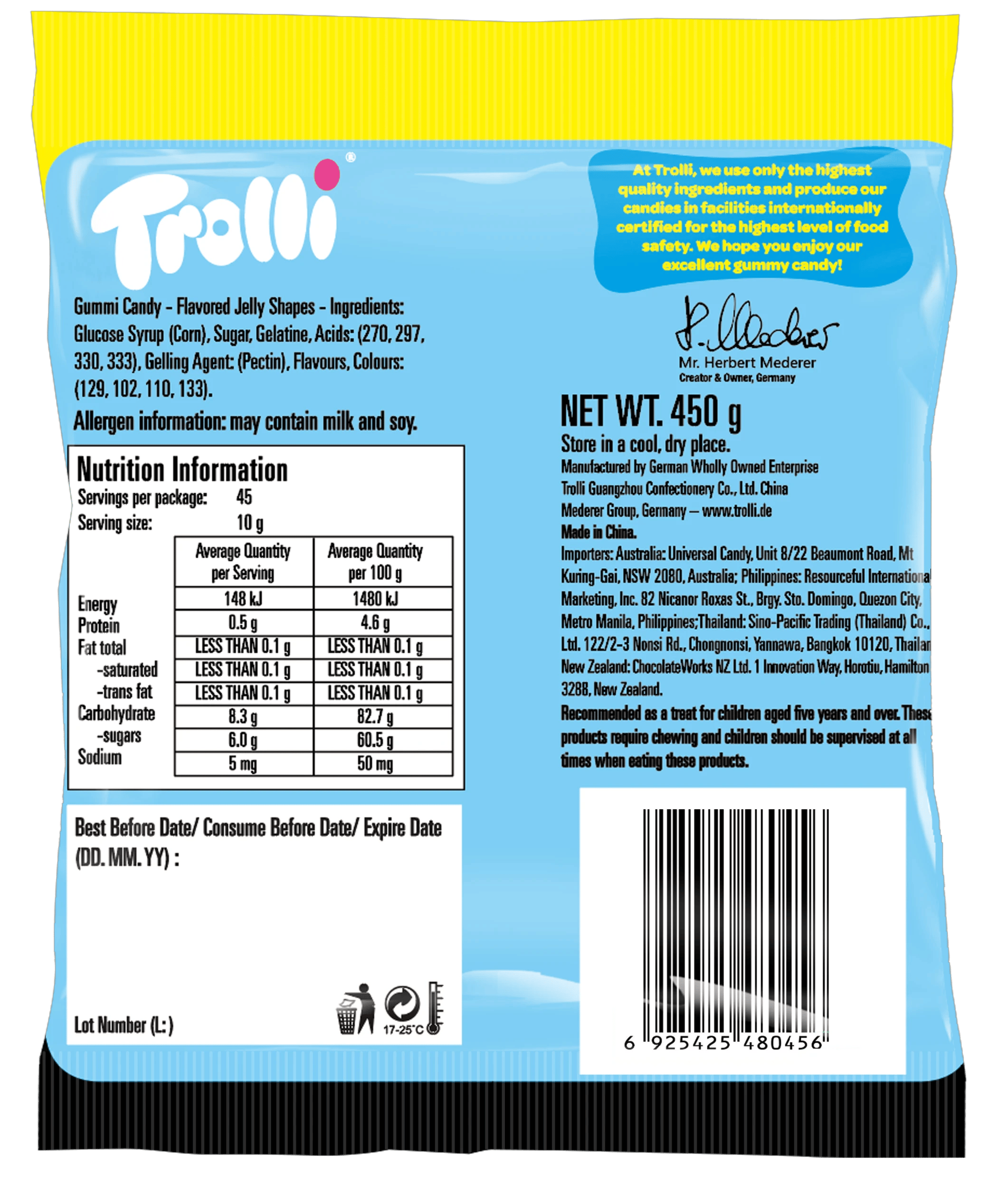 2 Trolli Brite Crawlers 450g, 2 of 2