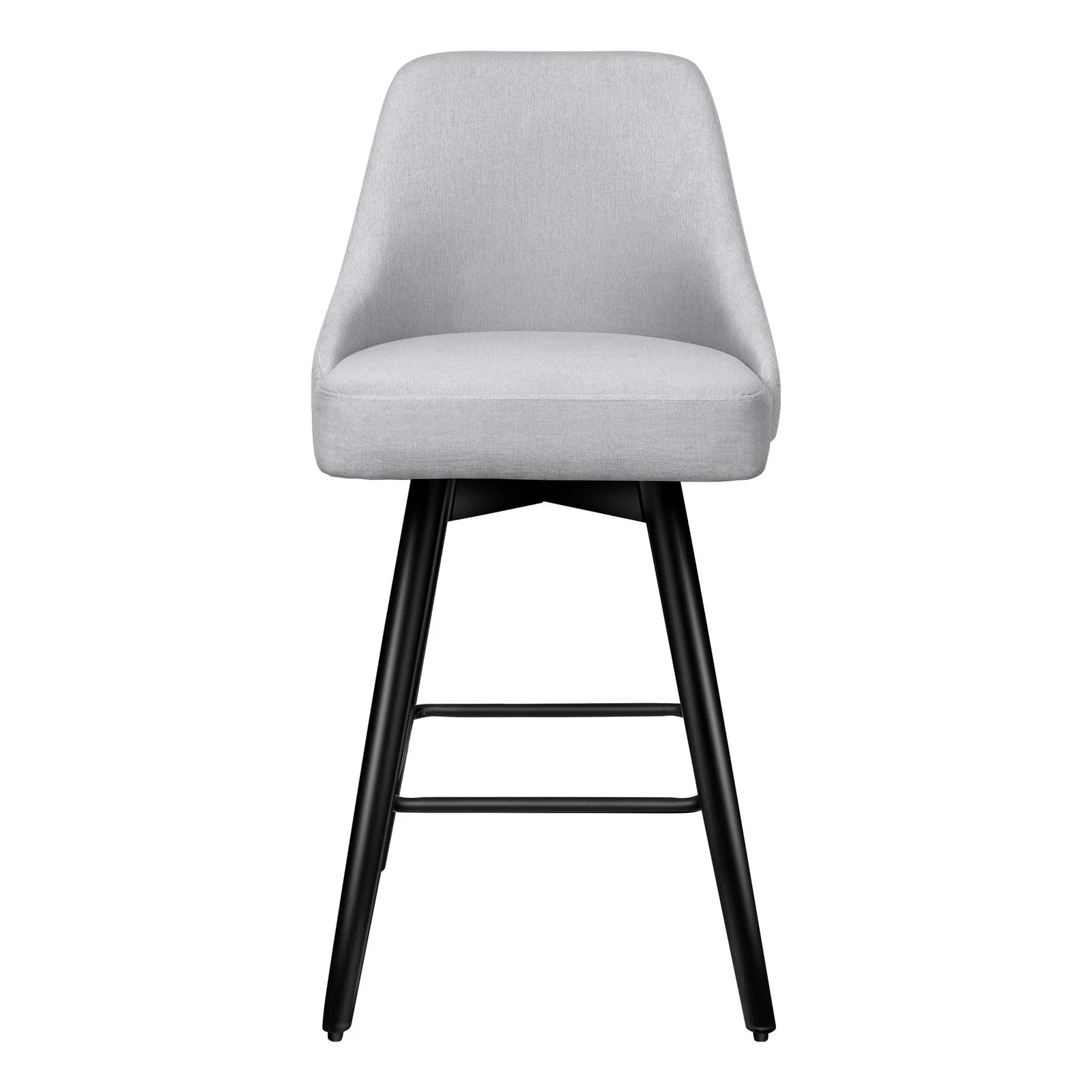 9 Alfordson 2x Swivel Bar Stools Kitchen Dining Chair Cafe Metal - Grey, 9 of 10