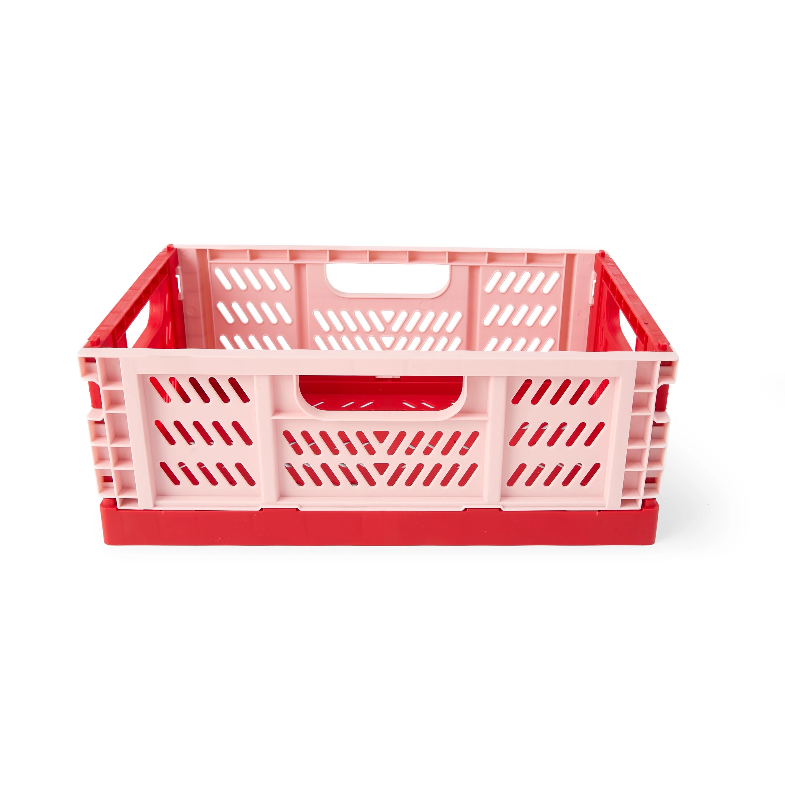 3 5L Collapsible Crate - Small, Red, 3 of 8