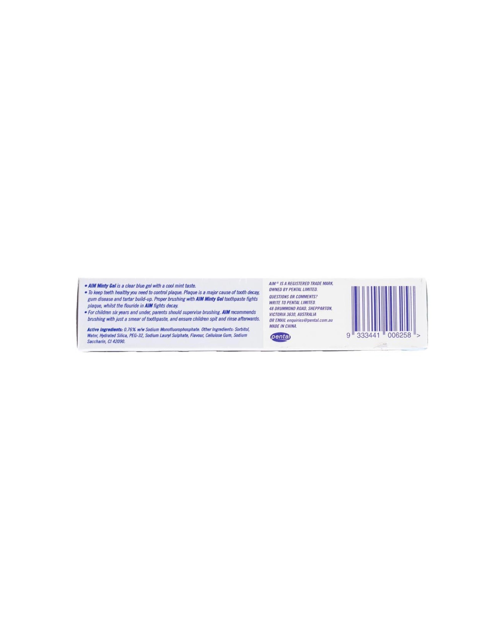 4 Aim 24pc Fluoride Toothpaste Tube Minty Gel Dental Oral Care Pack 90g - Multi, 4 of 4