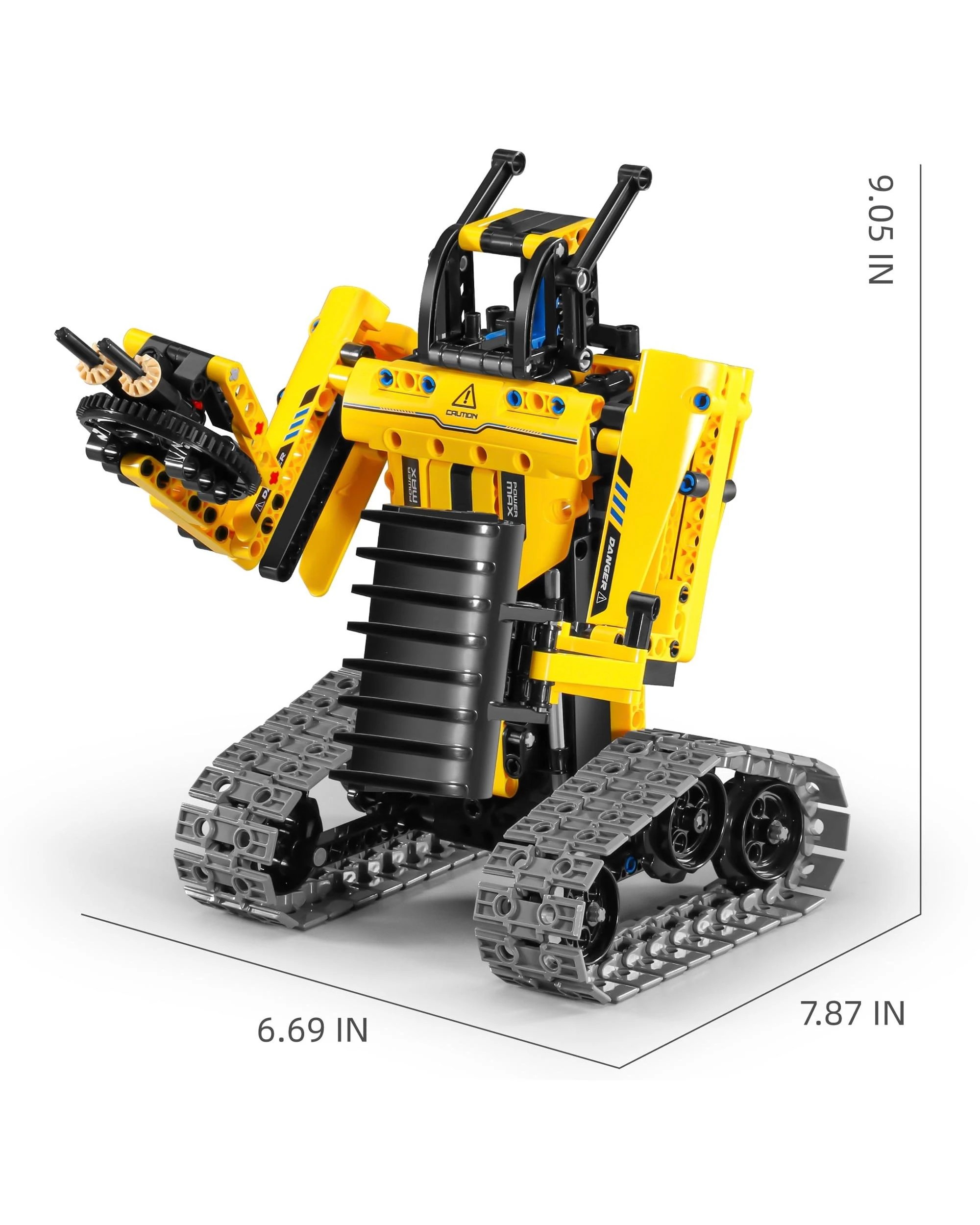 9 iM.Master Mechanical Master Remote Control Excavator and Robot 3-in-1 430 Piece Model Kit - 8037, 9 of 10