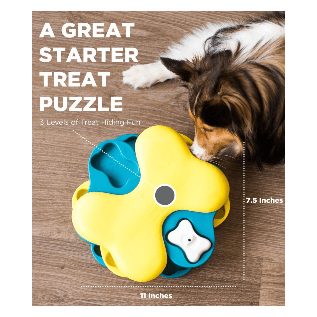 5 Outward Hound Nina Ottosson Dog Tornado Interactive Treat Dispenser Dog Toy Blue, 5 of 8