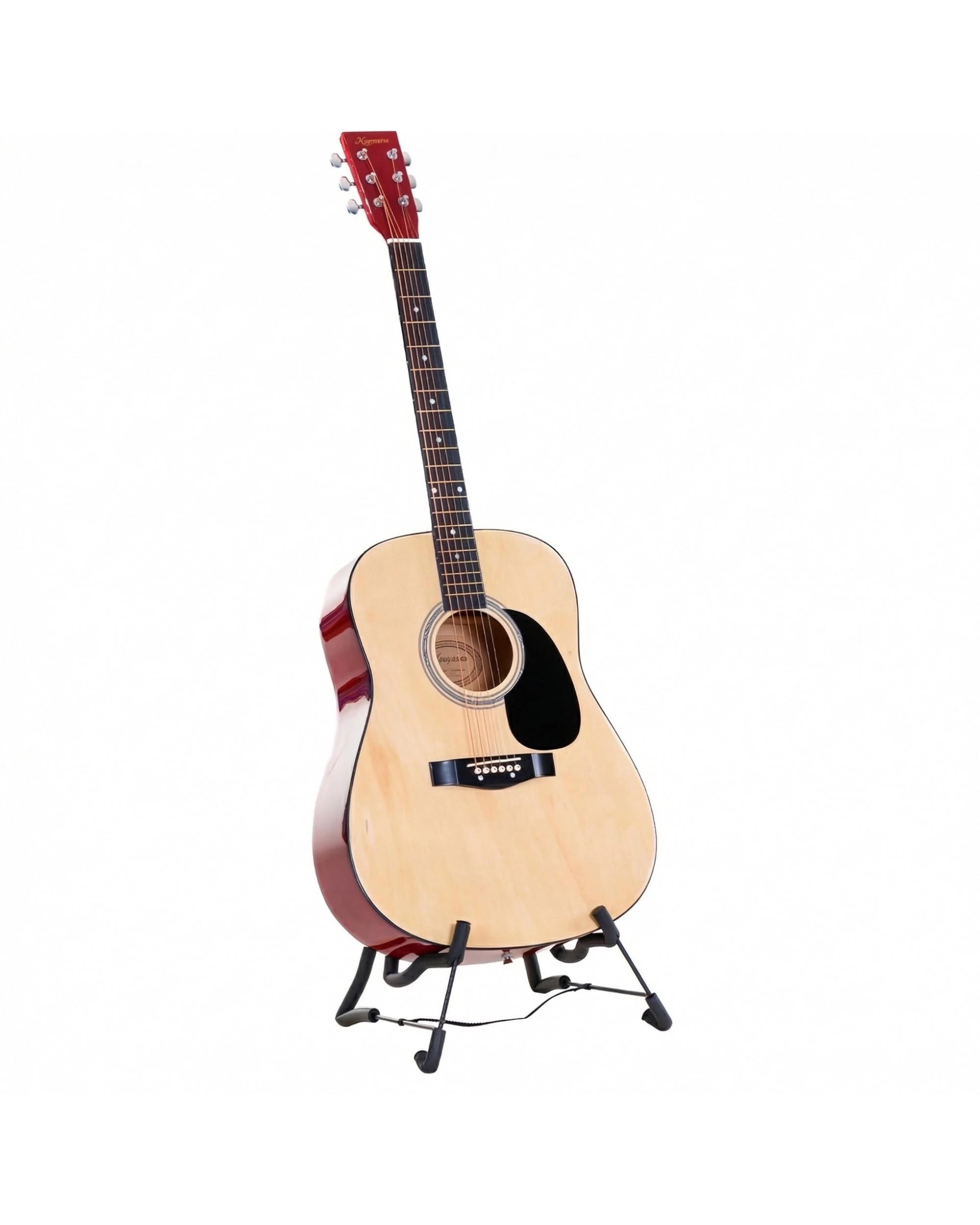 4 Karrera 41in Acoustic Wooden Guitar - Natural, 4 of 5