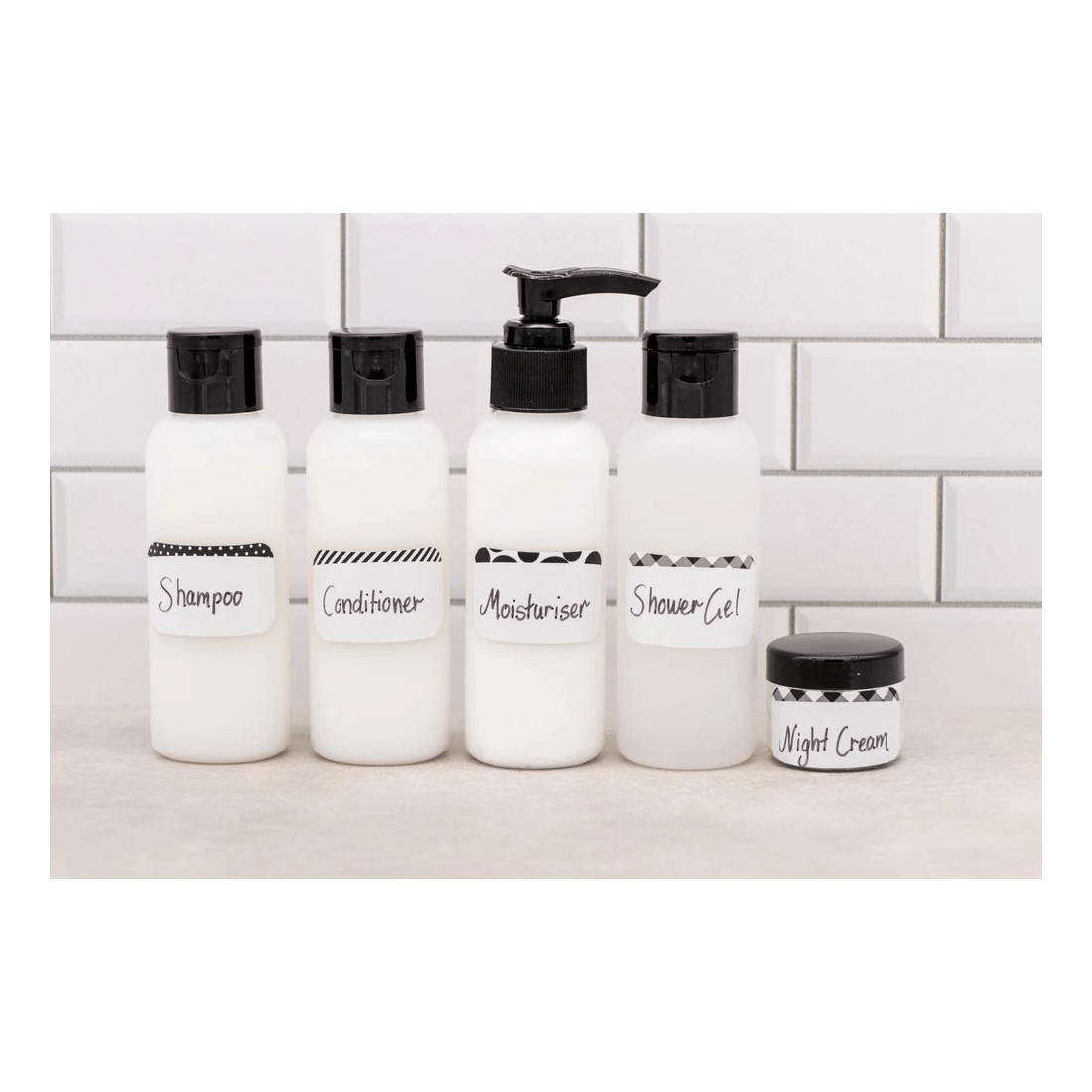 3 Avery 10UP Durable Storage Labels Black Patterns 5 Sheets, 3 of 5