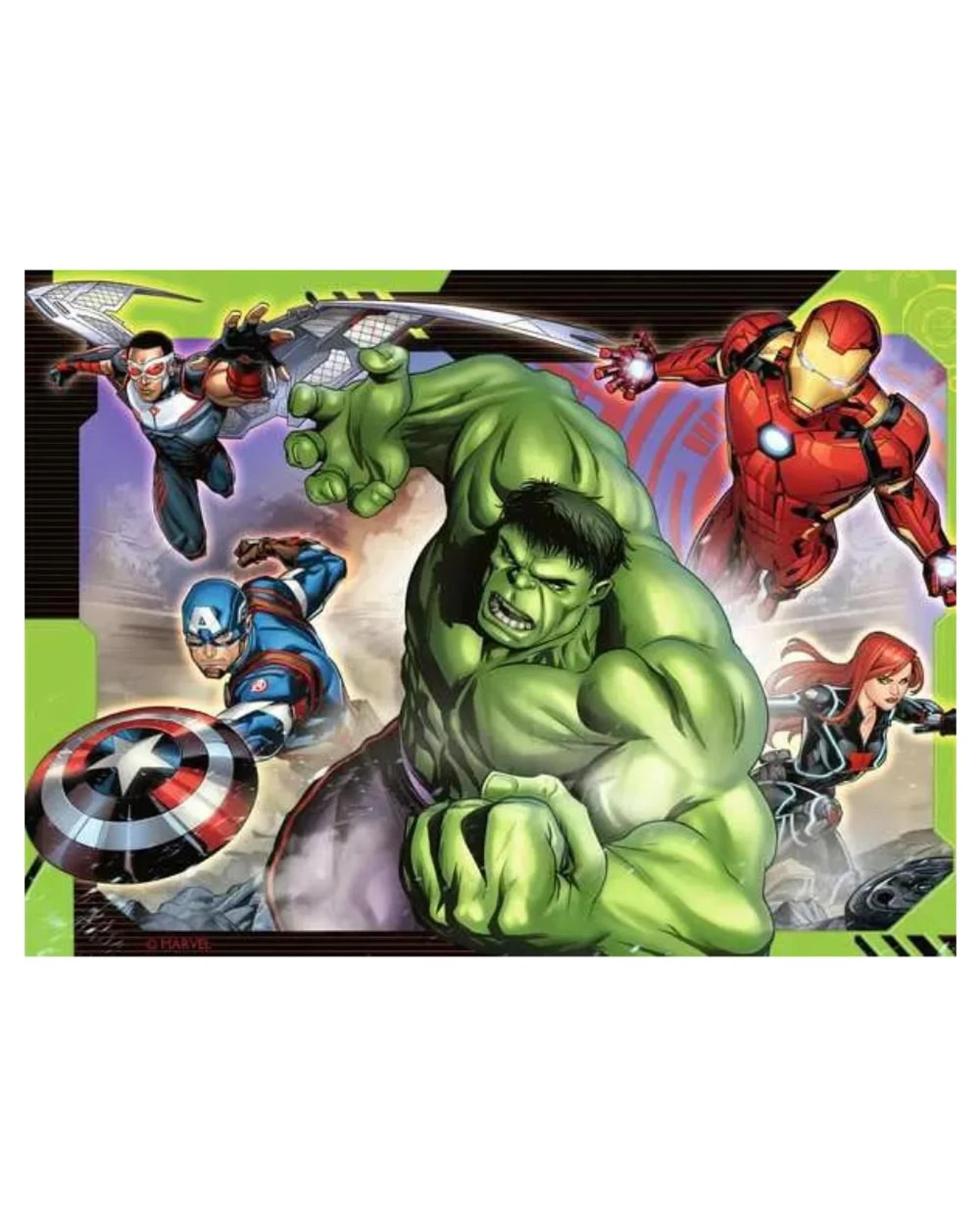 5 Ravensburger Marvel Avengers Assemble 4 In A Box 12/16/20/24 Piece Jigsaw Puzzle, 5 of 5